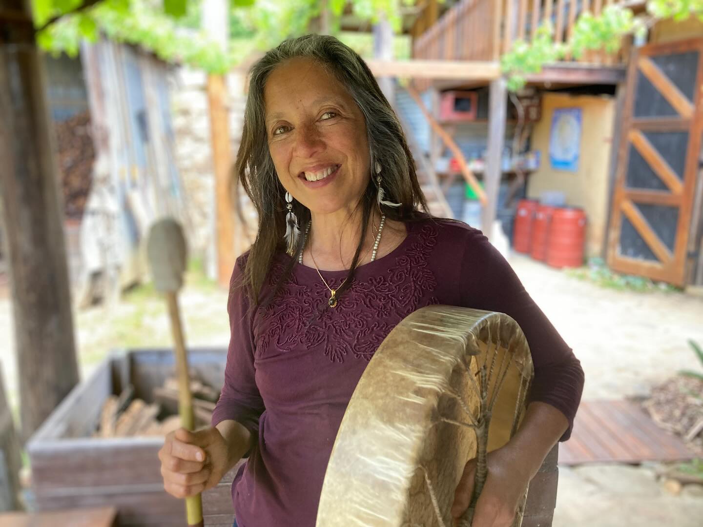 Our incredible ALCHEMIST Clan Mother Elvina!!!
Thank you for holding space this last month, your wisdom and alchemical cauldron of magick!
“Elvina means little elf in the Celtic tradition and sacred instrument in Sanskrit, and true to my name I am a musician and sound healer, a lover of the Earth and her elementals and dwell in a magical cottage in an ancient mossy forest. After a brief period ensnared in the patriarchal world of structural engineering, I escaped and have spent many years exploring the world and life as a free spirit, yogini, mother, jewellery designer, chimes maker, and more recently as creatress of clay mythical creatures and animal allies.
As an Alchemist, I am deeply inspired by the shamanic and spiritual realms, inner journeying, womb healing and sacred sexuality. AMA’s vision speaks to my soul and I feel moved to support this birthing for the highest good of Gaia and all Beings.”
🙏
#alchemist #amazonianarts #warrioress #capricorn #elvina #littleelf