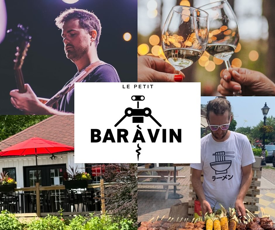 SOIRÉE GRILLADES SUR LA TERRASSE, AVEC ROMAIN RIVA (English follows)
Mercredi le 18 juin / Wednesday June 18th
https://www.petitbaravin.com/event-details-registration/soiree-ras-lbol-sur-la-terrasse
Joignez-vous à Romain Riva, toujours aussi Vilain Garçon, chef-propriétaire du populaire restaurant Ras l’Bol à Aylmer qui nous prépare un menu terrasse :
Yakitori de poulet ou halloumi, choux, chimichurri
Soba aux légumes croquants au charcoal
Karaage (poulet frit) kimchi, riz et maïs , sauce épicée verte
Musique live par Jérémy Flynn
Billets: 50$ + taxes + tip
Votre billet comprend le repas et deux (2) consommations (50$) + taxes + pourboire
+++++
RAS L’BOL EVENING WITH ROMAIN RIVA ON THE PATIO
Join Romain Riva, ever the Vilain Garçon, chef-owner of the popular Ras l’Bol restaurant in Aylmer, as he prepares a special patio menu:
Chicken or halloumi yakitori, cabbage, chimichurri
Soba with crispy charcoal-grilled vegetables
Karaage (fried chicken) with kimchi, rice and corn, and spicy green sauce
Live muscic by Jérémy Flynn
Tickets : 50$ + taxe + tip
Your ticket includes the meal and two (2) drinks ($50) + taxes + tip