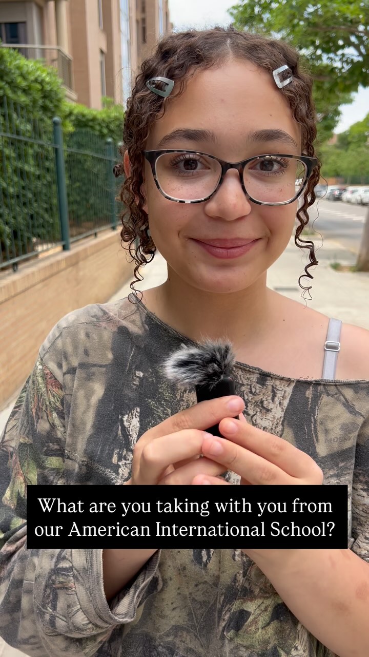 We asked our middle schoolers, “what are you taking with you this year”? Listen to their answers of agency, confidence and collaboration. #Americaninternationalschool #americansabroad #sel #dei #americanschool