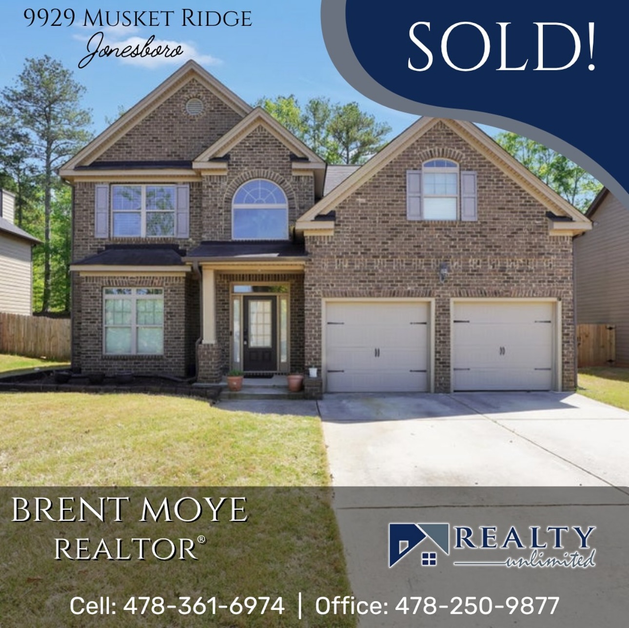 Sold in one day at full price!! Give me a call and let's get to work on yours. 478-361-6974