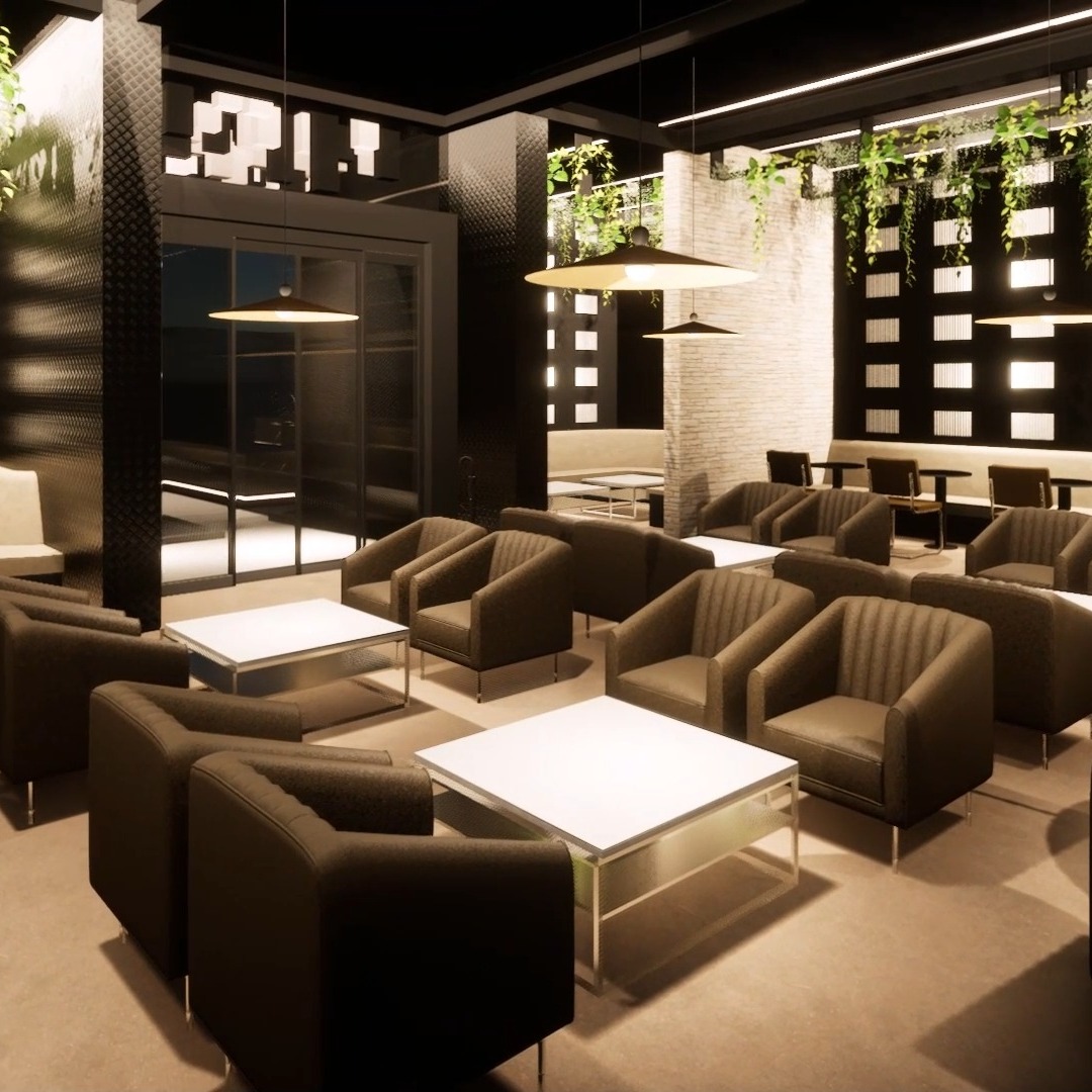Designed with seamless hospitality flow in mind, this space balances warm textures, ambient lighting, and smart layout zones for optimal service efficiency and guest satisfaction.
Whether you're developing a café, boutique hotel lounge, or co-working hospitality space, this concept offers a scalable and visually striking solution ready to elevate your brand.