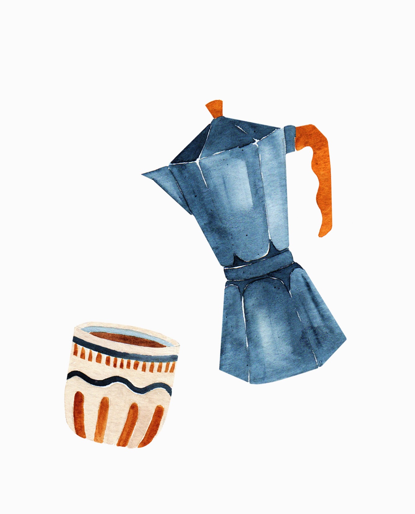 Monday 😴☕️
.
.
.
.
#watercolorillustration #coffeedaily #mondaymorning