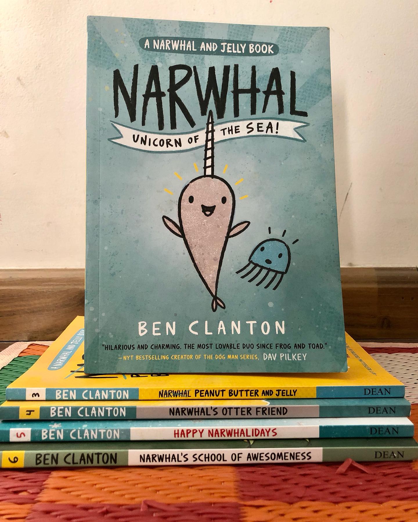 Narwhal and Jelly Series
By Ben Clanton
Imagine this- you’re ready to graduate from picture books to longer format reads. You haven’t quite built your reading stamina yet and might even feel a little intimidated by the size of chapter books. Plus, you still really love illustrations and pictures! So what do you read then? Well, welcome to the Narwhal and Jelly series.
Cute as cute can get, this series is an easy read for early readers- and dare I say, older readers too—because this lovable duo really light up the water world. Narwhal is the quintessential happy-go-lucky guy, always up for a good time and spreading cheer. Jelly, on the other hand, likes things a certain way (read: prim and proper). Together, they navigate difficulties, heartbreaks, friendships, holidays, and more- with the kind of light only good friends can bring.
We love this series for its humor, its easy reading style, the fun fact pages, and of course, the gags. And let’s not forget- each story holds a well-placed message too (not something you go looking for, but it’s there- and it’s a bonus!).
Ideal for ages 5+ years