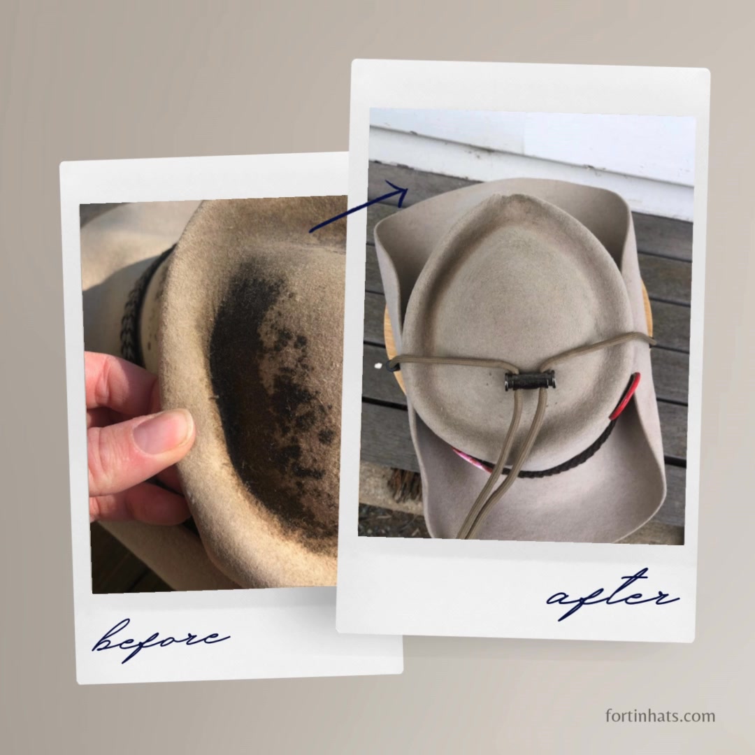 Here is a much-loved hat that I gave a seriously deep clean a while back, and even I was amazed at the results. It’s incredible what a thorough clean can do—bringing a hat back to life while keeping all its character.
#HatRestoration #BeforeAndAfter #HatCleaning #BringItBackToLife #Milliner #Akubra