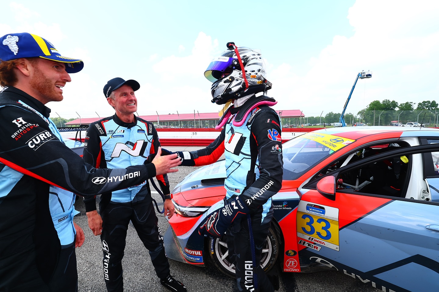 Turning Lemons into Lemonade at Mid Ohio.
P4 feels like a win after a difficult 4 hours that challenged us with multiple curve balls and kept us playing catch up right to the checkered flag. We pushed hard all race and did our best to get back in the fold and we did just that. From a couple laps down to finishing only a few seconds behind the winners we left the race feeling disappointed but happy with a really solid effort. Bryson did a great job once again putting pressure on the top 3 in the final laps! Great strategy and excellent work by our guys put us back in the hunt!
For the team it was another great event with a 1-2 finish! Congrats to our teammates in the 98 and 76 on their great drives!
Next up is Watkins Glen in a couple of weeks!
#hyundaiperformance
