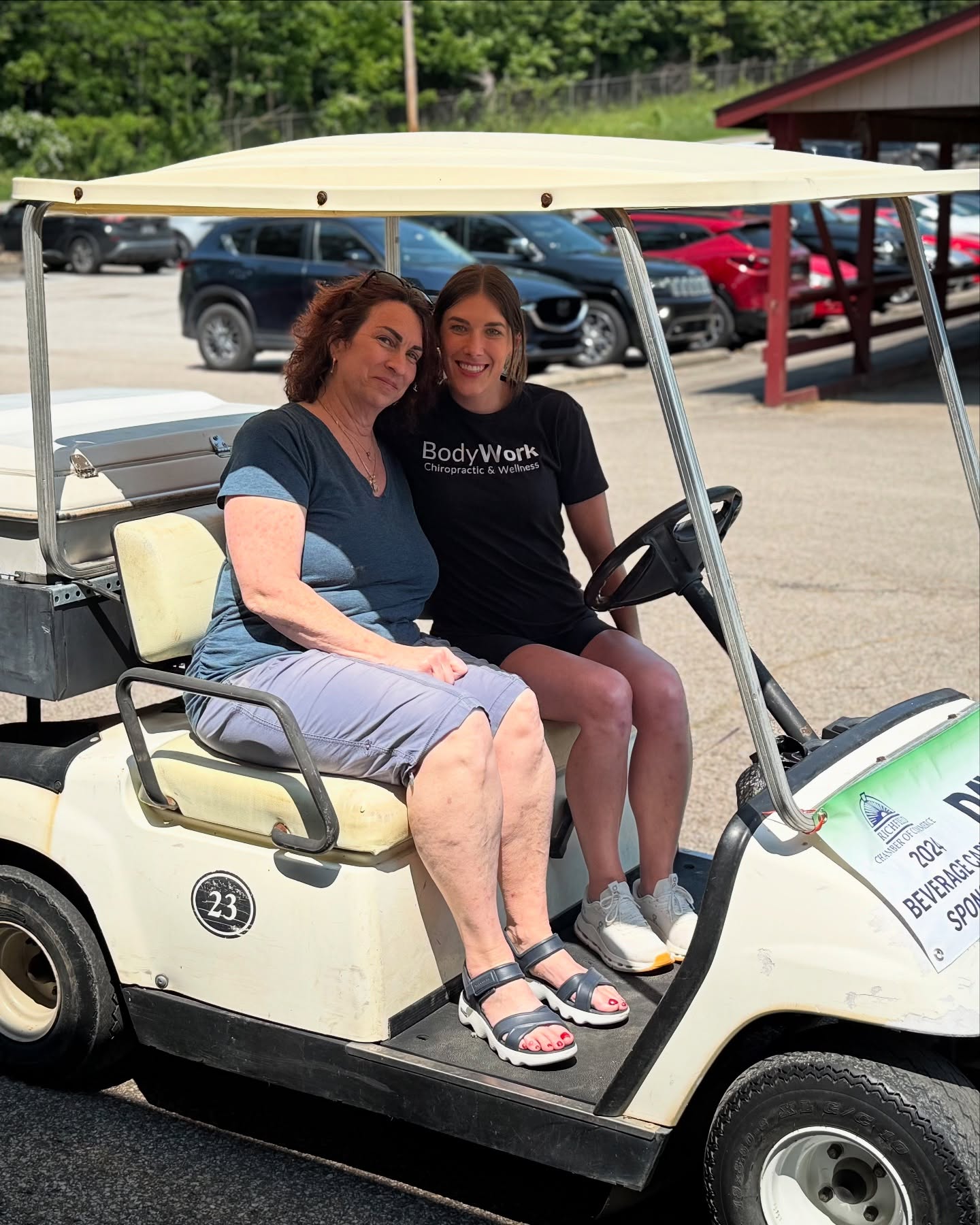 We volunteered at the Richfield Chamber of Commerce Golf Outing today — a great event raising money for college scholarships for Revere High School seniors!
By chance, I was paired with Bonnie… who’s not just a familiar face but someone I’ve known for over 20 years. She was like a second mom to me growing up, and it was such a full-circle moment to spend the day with her supporting our community.
Grateful to be part of a town that continually shows up to support one another. 💙