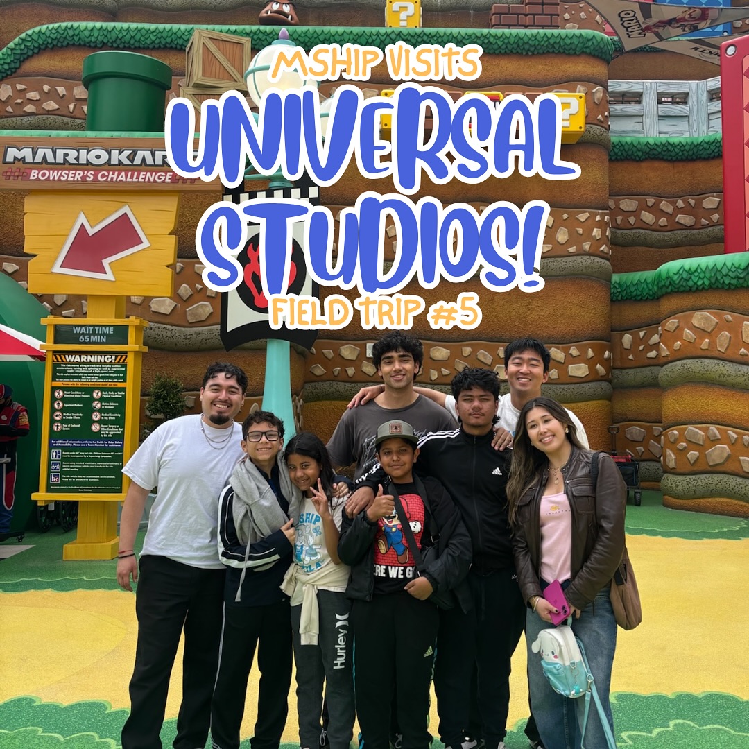 MSHIP had a ton of fun during our field trip to Universal Studios!! Our mentees and mentors got to ride roller coasters, meet dinosaurs, eat huge donuts, take tours of the studio lot, and so much more!!! This was a trip to remember!
