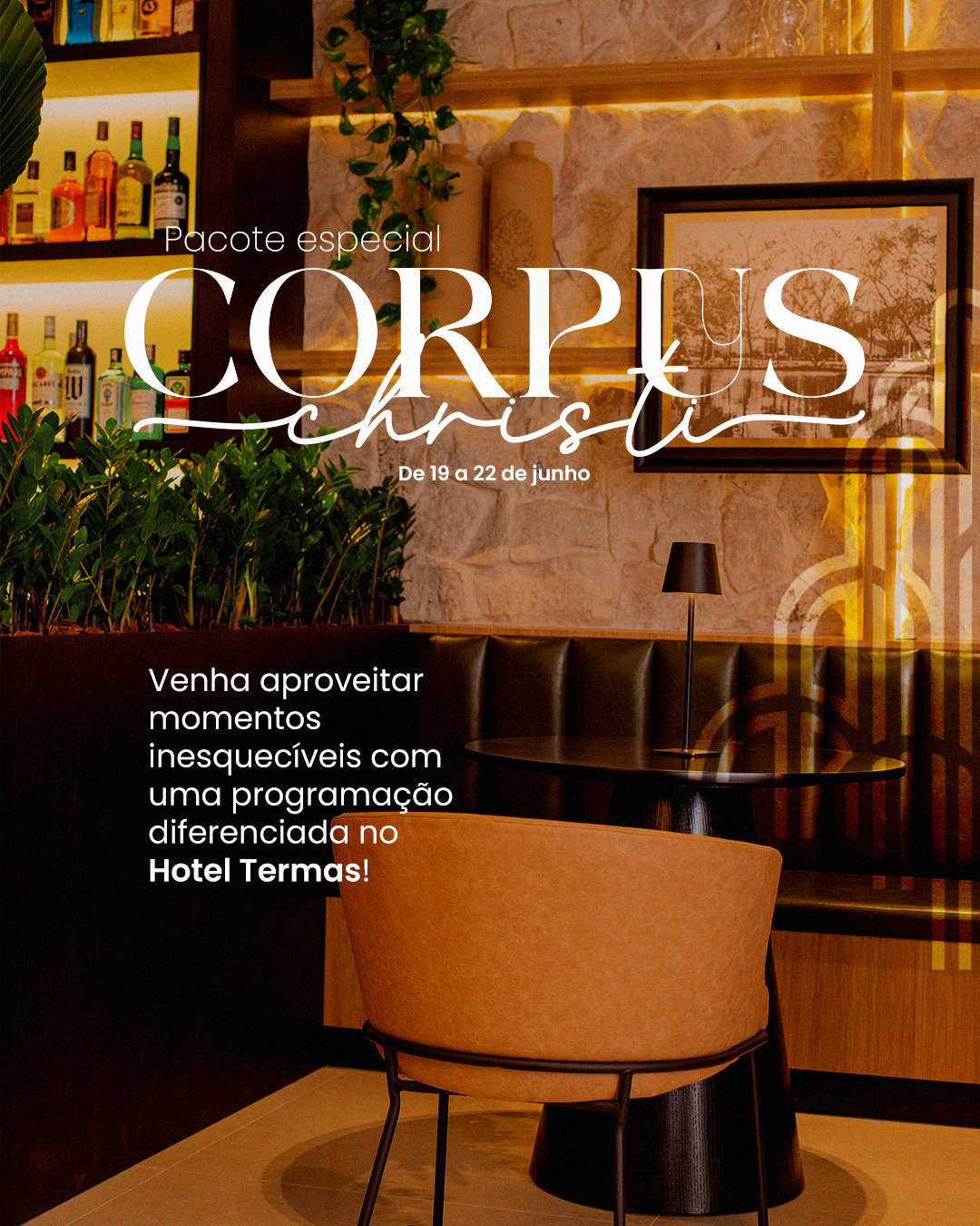 Pacote especial de Corpus Christi no Hotel Termas!
Nossa programação está imperdível e foi pensada para todas as idades:
🎤 Show tributo emocionante com os clássicos de BEE GEES e QUEEN
🍹 Happy Hour descontraído para brindar bons momentos
🎶 Baile com música ao vivo para dançar a noite toda
🎈 Recreação infantil das 9h às 23h, com segurança e muita diversão para os pequenos!
E tem mais!
Condições especiais para você aproveitar sem preocupações:
✔ Parcelamento em até 10x sem juros no cartão
✔ Crianças até 8 anos não pagam!
Garanta já sua reserva pelo nosso site!
#hotel #hoteltermasdogravatal #gravatal #descanso #férias #reserva #checkin #aguatermal