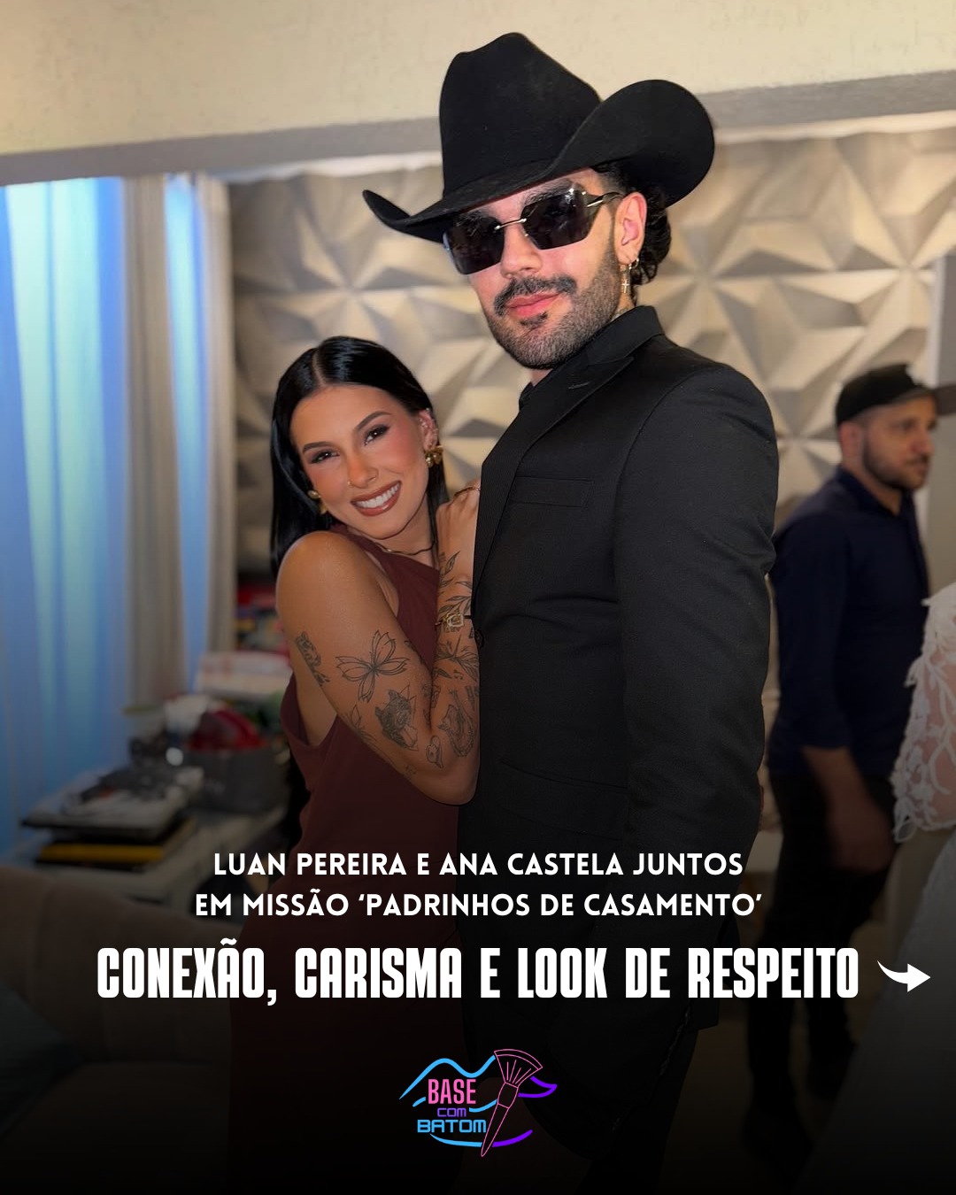 Eles foram pra festa assim… e roubaram a cena!
Ana Castela e Luan apareceram juntinhos com looks combinando: ela de vinho marcante, ele de cowboy misterioso todo preto.
SAIBA MAIS CLICANDO NO LINK DA BIO OU NOS STORIES!
📲 Leia a matéria completa no basecombatom.com
#anacastela #luanpereira #estilosa #look