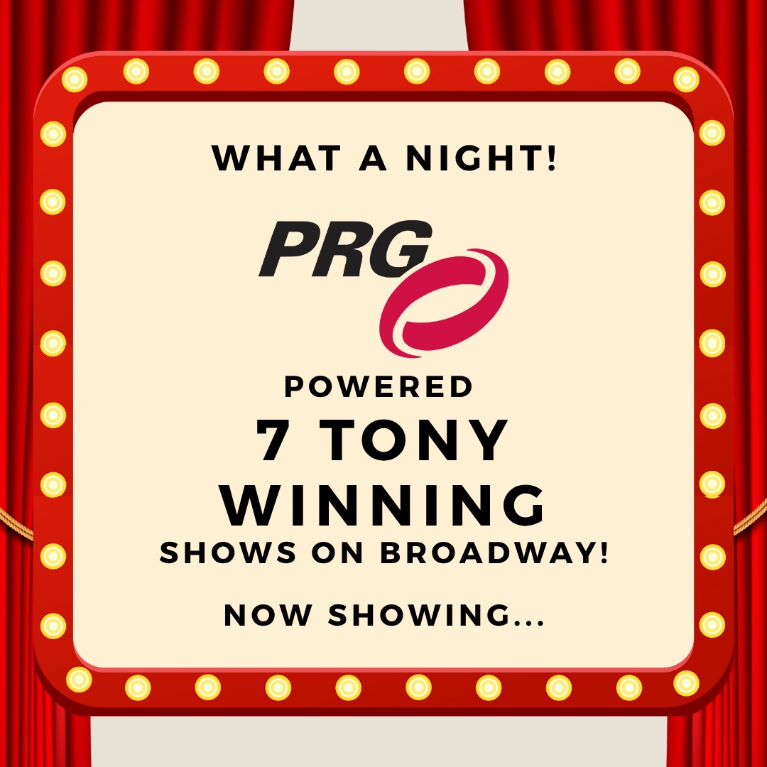 And with that, curtains close on the 2025 Tony Awards 🎭 Join us as we catch up with our favorite cast member, PRG. The production powerhouse supported 7 of last night's winners across major categories, including Best Musical, Best Play, Best Musical Revival, Best Lighting Design in a Play, and more, creating audio, scenic, lighting, and video magic that put the winning plays into the spotlight.