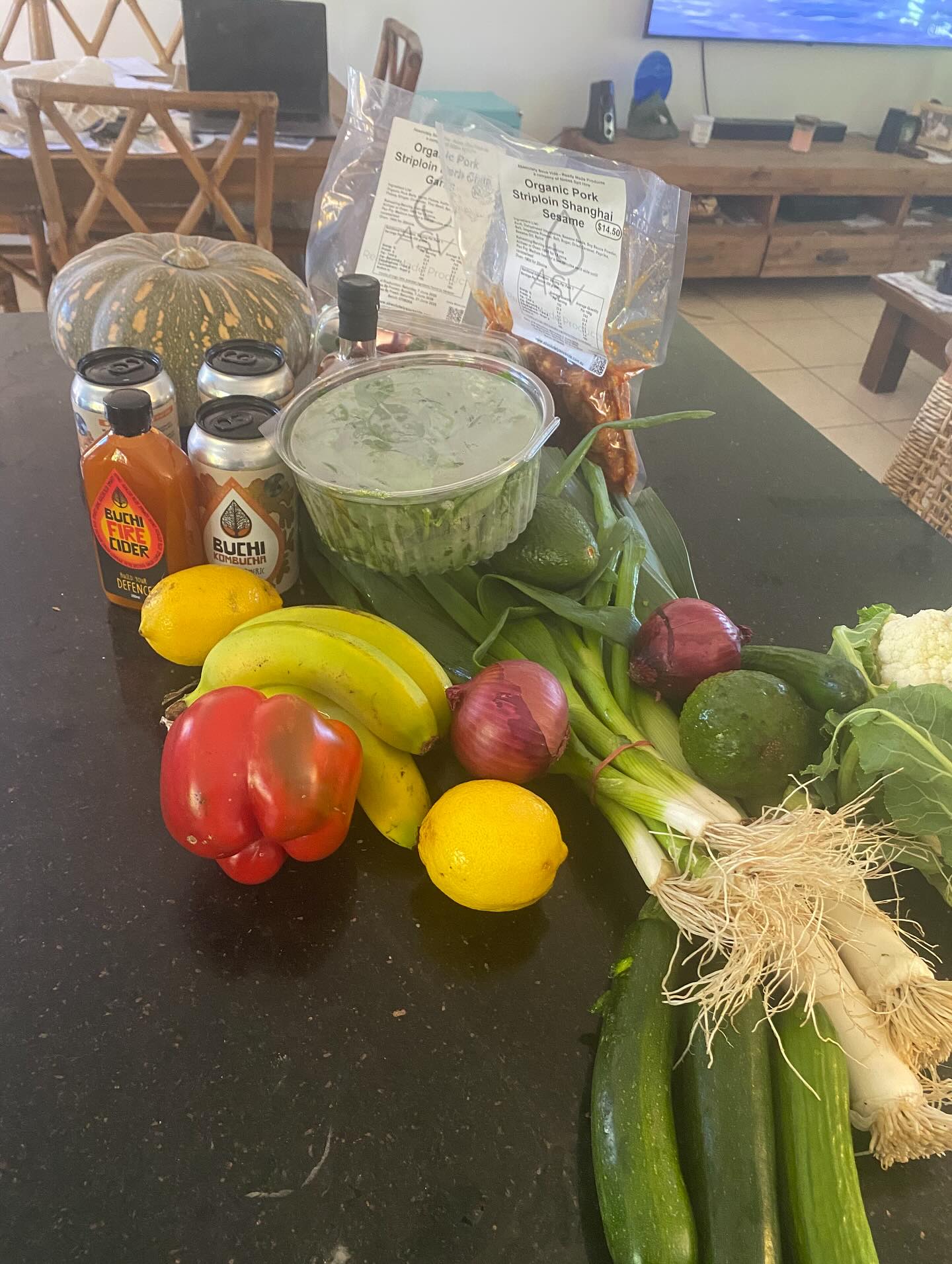 This mornings market haul - farmer Paul picked his crop on Friday