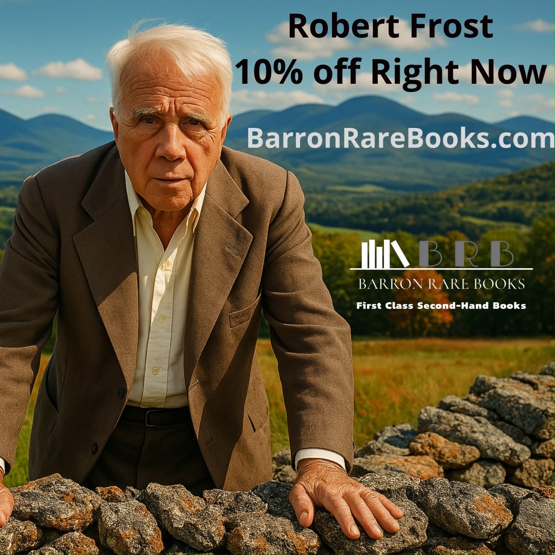 Two great pieces of literary history have recently arrived at Barron Rare Books from Americas favorite Pulitzer Prize winning poet! 📖✨
We’re thrilled to offer a 1914 Henry Holt & Co. first U.S. edition of Robert Frost's second book of poetry, North of Boston. We have also added a scarce SIGNED 1924 second edition—true treasures for Frost collectors. ❄️
Both are available right now at 10% off with free shipping at BarronRareBooks.com.
Don't miss this chance to own a piece of poetry history!
.
.
.
.#RobertFrost #RareBooks #NorthOfBoston #FirstEdition #SignedEdition #BarronRareBooks