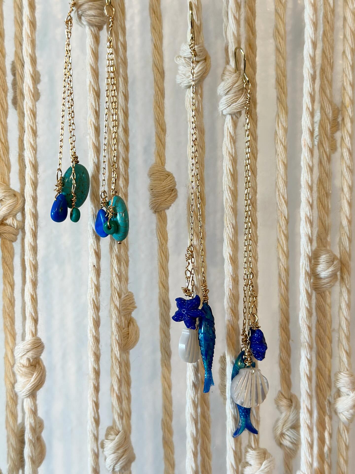 Taking a little crochet 🧶 break to make some earrings today so much fun 🤩 #summertime got all of the things for this project @beadithawaii