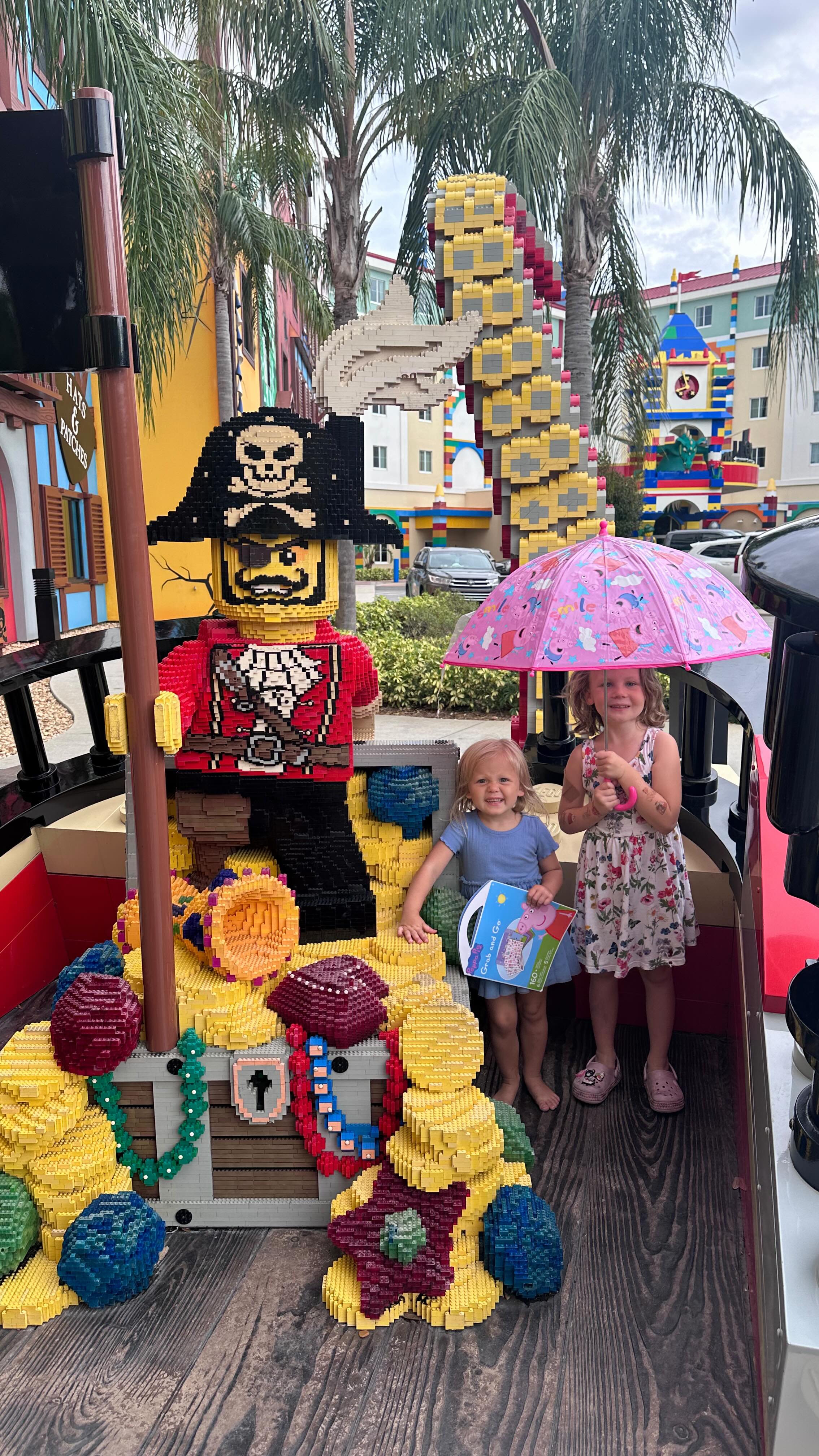 Have you been to Legoland?
We actually didnât go to Lego land, we went to Peppa Pig world. But we *did* stay at the Legoland hotel and when we say we were blown away, I think thatâs still an understatement.
Never have we ever been somewhere that was so kid friendly (and letâs be real, fun for the adults too!) They had entire Lego ROOMS all over the place.
Waiting for your dinner? No problem, just go to one of the enormous pits of legos and build your heart out!
There was a pajama dance party in the evening. A delicious family style breakfast included in the stay. And fun themed rooms and displays at every turn.
We both want to return, *and* buy a bazillion legos to recreate this at home. For now, weâre just reminiscing the fun times and brilliancy of those who brought this dreamy place to life.
Apparently, there are Lego master builders who make some serious money to bring these Lego creations to life. It might be too late for us, but maybe thereâs a chance for you!
#legoland @legolandflorida @lego