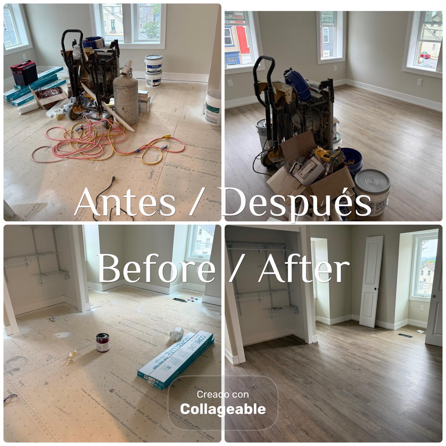 Antes y después …