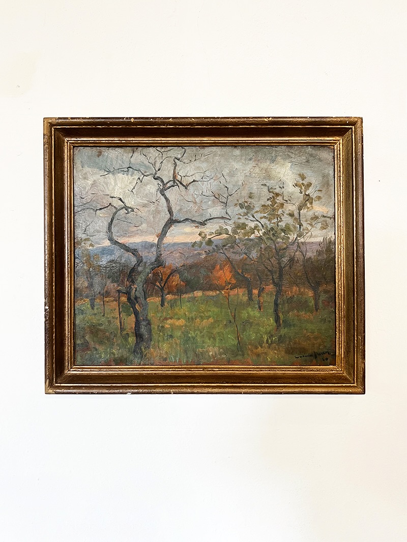 Paysage arboré
-
Huile sur panneau signé en bas à droite : Maxime Juan 40
54 x 63 cm
45 x 54,5 cm sans cadre
Prix en MP