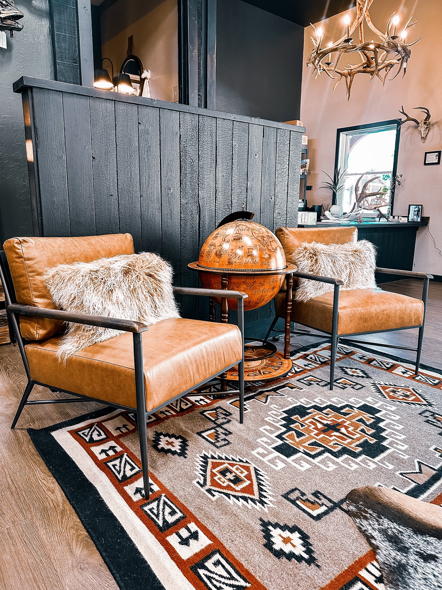 We’re getting the design studio ready for our official opening and just got our mini bar in! Not quite the cowboy bar we specialize in, but the perfect gentleman’s bar to complete an office vignette showcasing a locally crafted black walnut desk.
#carefullycurated #gentlemansbar #customdesign #interiordesignstudio #architecturaldesignstudio #bigforkmontana #strongholddesign #strongholdbuild