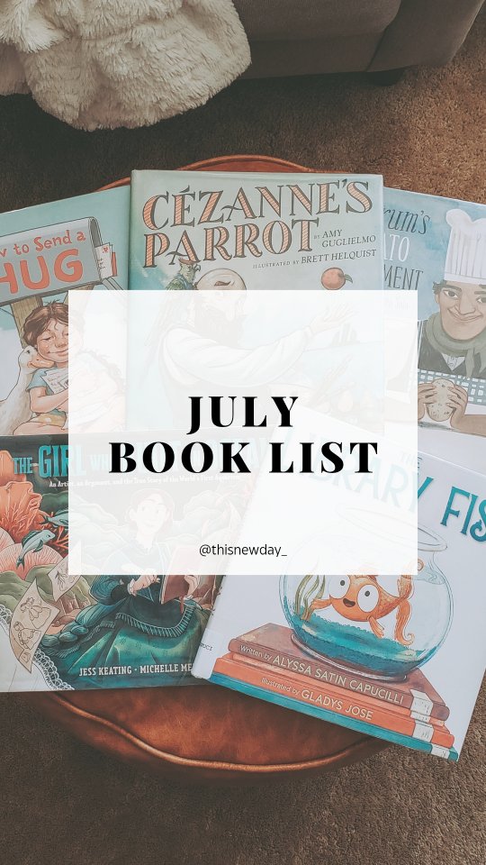 Get your free book list for June ⤵️
☀️ July reminds me of the ocean/beach, warm weather, good food, and traveling!
➡️ Comment the word "July" below and I'll message you a direct link to my book list.
**Also check out my other monthly reading lists!
.
.
.
#julyreading #readingcalendar #julypicturebooks #picturebooksforjuly #monthlybooklist #booksforsummer #summerpicturebooks #oceanpicturebooks #picturbooksofinstagram