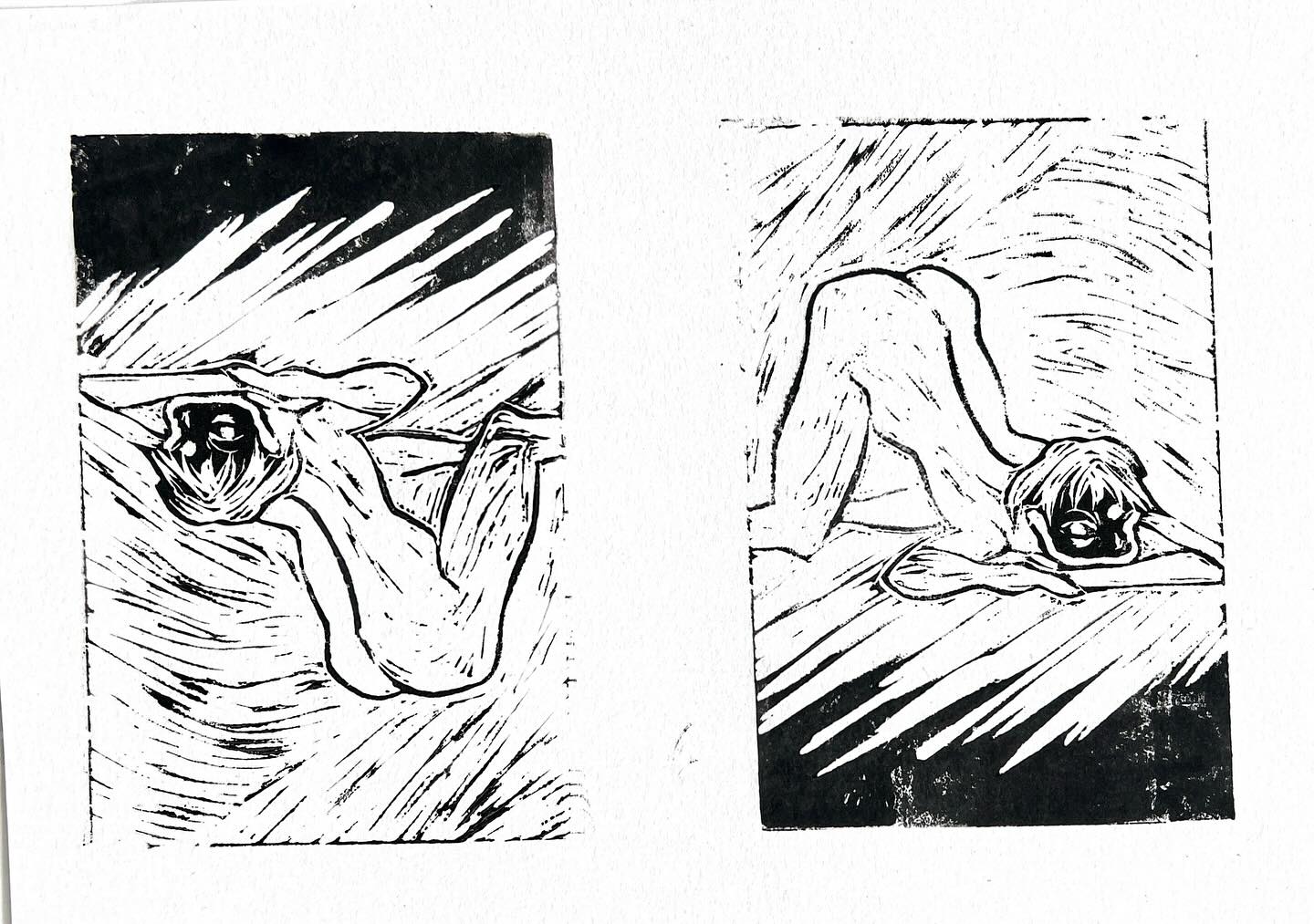 Pink Period Collection of prints pt 1
Linocut 🖤