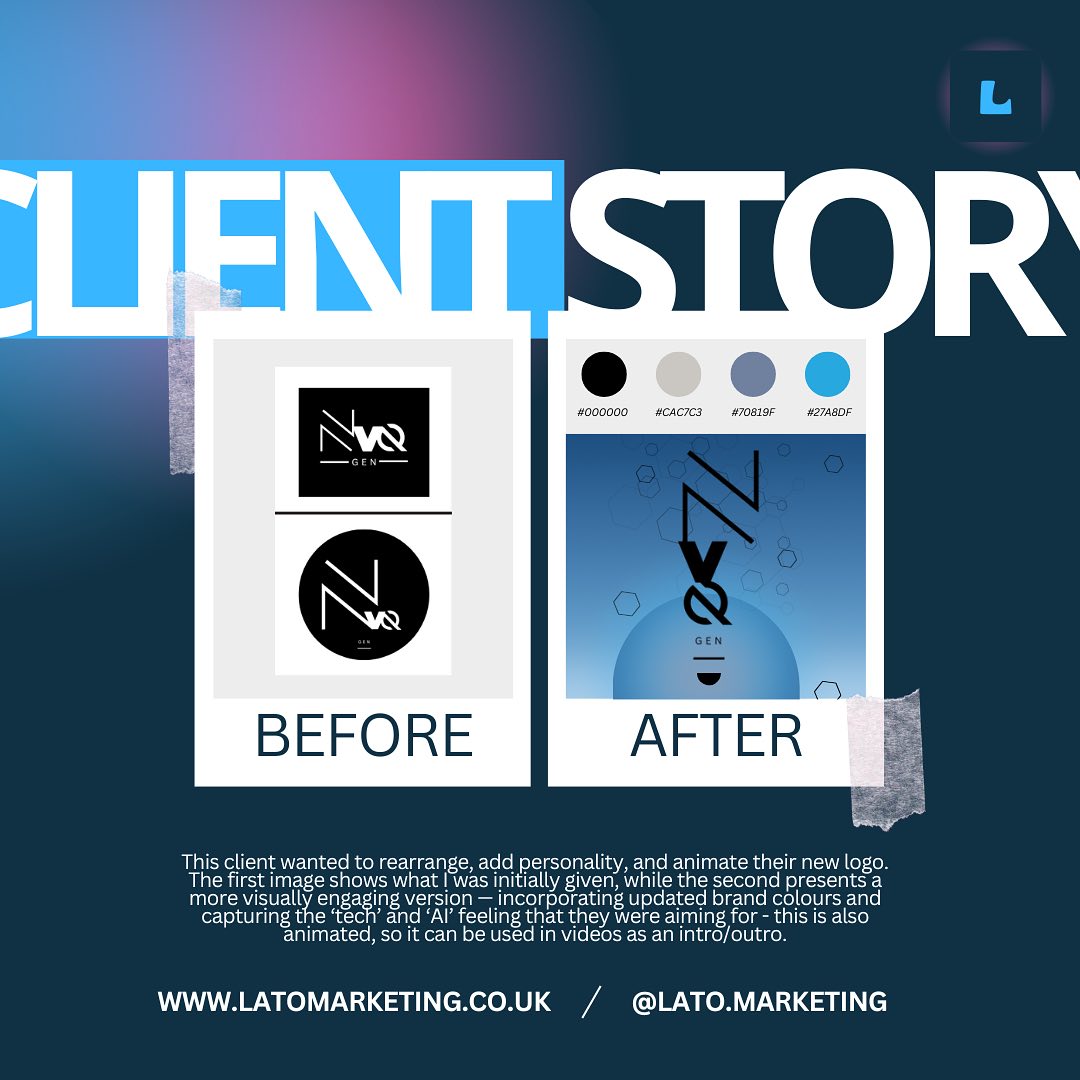 Here’s a sneak peek of a redesign for a logo - this logo is animated so I have captured the still version! 🧑💻