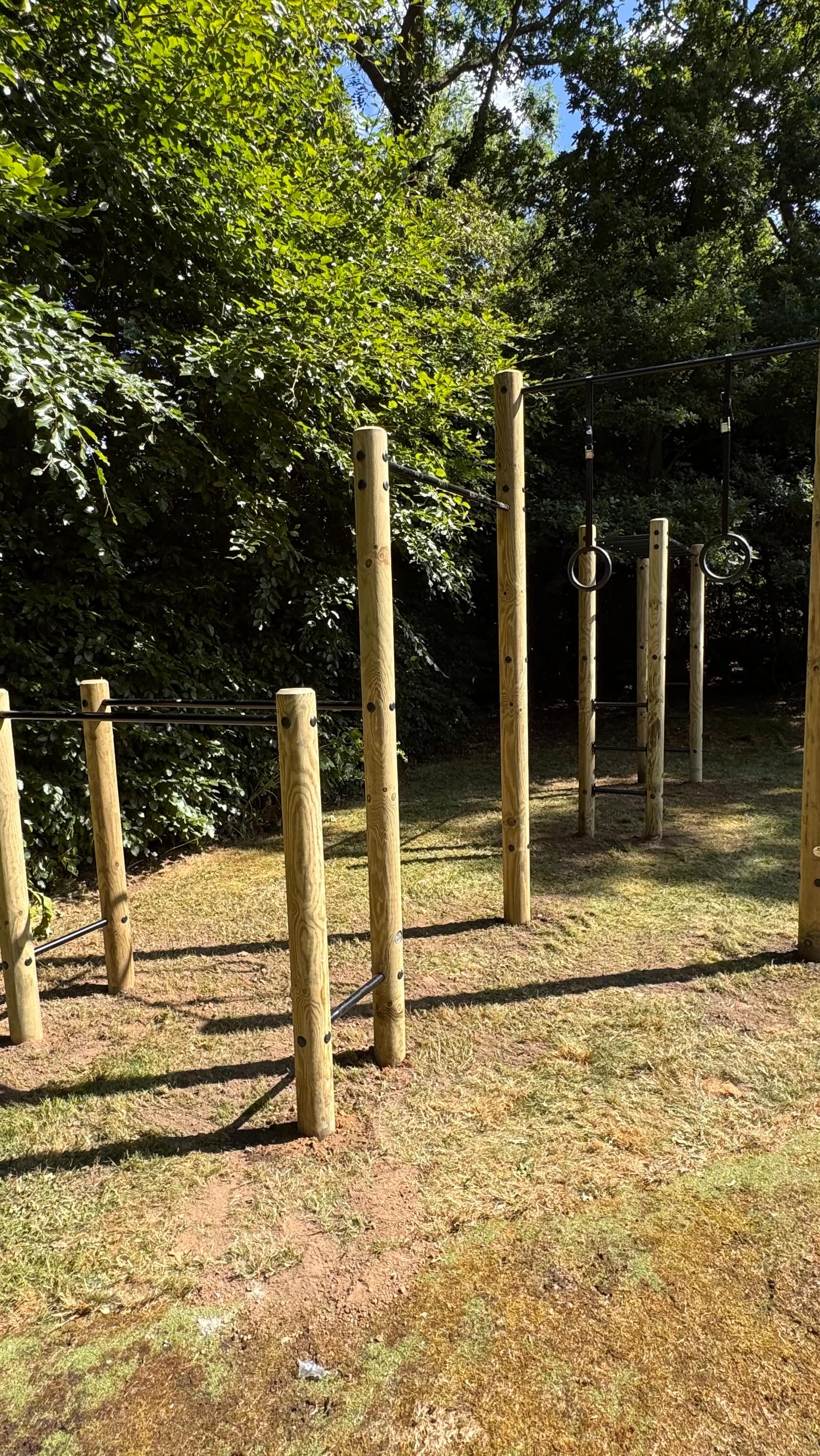 Monkey ladder, double pull up and dip station installed in #wokingham perfect for summer training #gardengym #pullups #outdoorgym #monkeybars #outdoorexercise