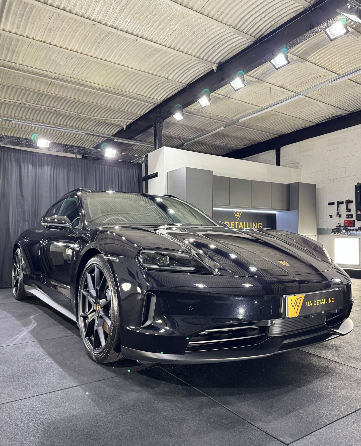 Porsche Taycan Sport Turismo โ
โ
A week apart and we were joined b another Porsche Taycan but this time in the slightly bigger Sport Turismo variant. We carried out a paint enhancement detail to bring out the best in this 6 month old paint, followed by some isolated correction work on deeper car wash inflicted scratches. The finish was then locked in with a durable high performance ceramic coating alongside all of the exterior windows including the ginormous glass roof. The wheels were sent to @scuffed.refurbs for a full colour wheel change in matte black and ceramic coated to keep them looking their best for years. โ
โ
The customer also wanted to change the interior screens to a matte finish to prevent fingerprints and smudges and reduce glare at the same time, so we supplied and fitted two matte PPF screen protectors on the centre console displays and the large drivers dash screen.โ
โ
- Paint Enhancement Detailโ
- 5 Year Ceramic Paint Protection โ
- Exterior Glass Polished and Ceramic Coatedโ
- Wheels Refurbished and Ceramic Coatedโ
- Matte PPF Screen Protectorsโ
โ
โโโโโโโโโโโโโโโโโโโโโ โโโ โโโ โโโ
๐ 07739916848โ
๐ง info@uadetailing.co.ukโ
๐ www.uadetailing.co.ukโ
๐ Fully insured, CCTV and alarmedโ
๐ Unit 4 Brown Street North, Renfrew PA4 8HWโ
โโโโโโโโโโโโโโโโโโโโโ โโโ โโโ โโโ