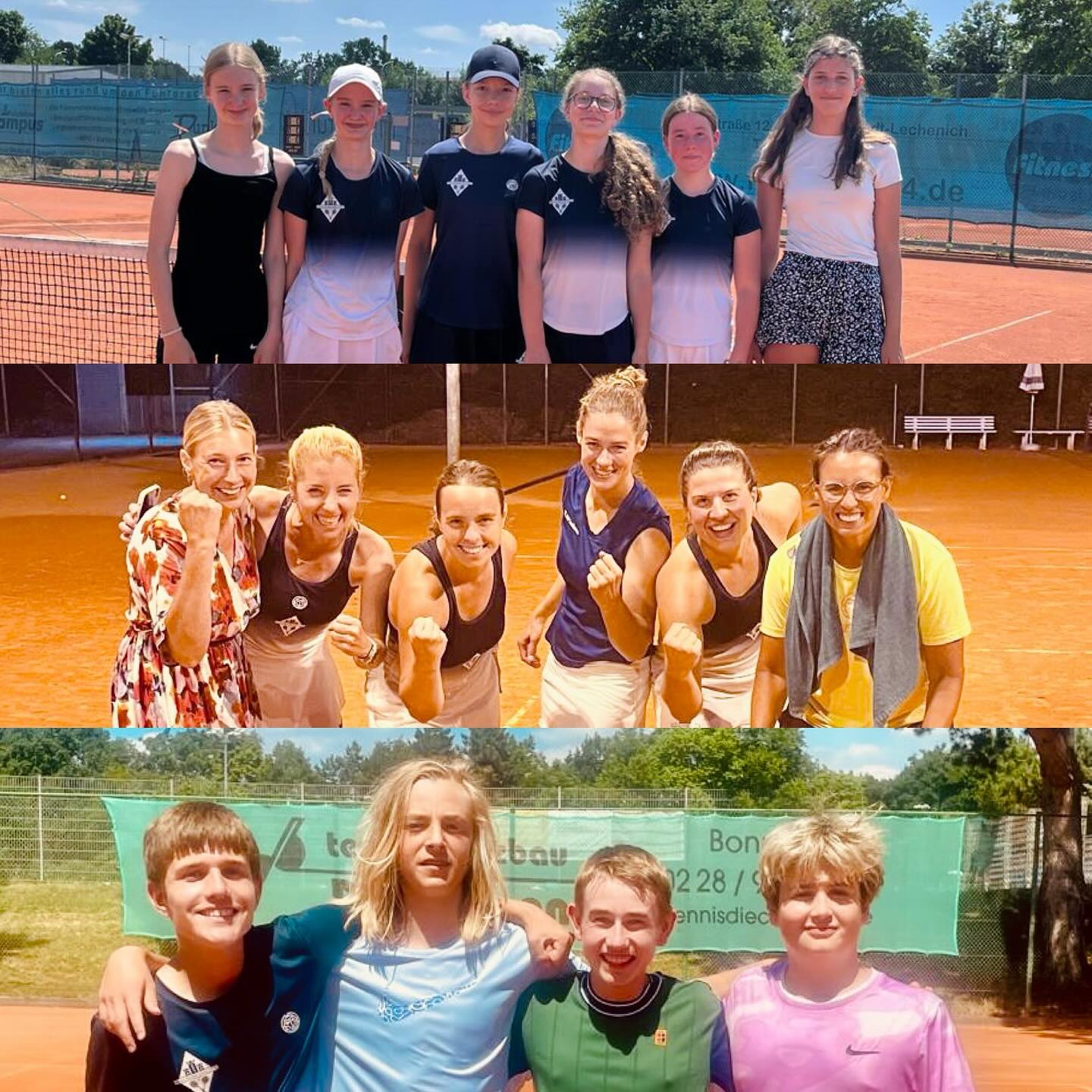 Erfolgreiche Hitzeschlachten 🥵🎾☀️
Bereits gestern siegten unserer Damen 30 in einem harten Fight und zum Schluss unter Flutlicht. Ein wichtiger Schritt in Richtung Oberliga 💪🏻
Auch unsere Knaben 1 und Mädchen 1 kämpften sich mit Siegen gegen den BTHV und Röttgen durch die Hitze 🚀
Glückwunsch an alle Teams - und viel Erfolg allen, die noch auf dem Court stehen 🥵💙🤍
#spieltag #tennis #tcl4ever #einwenigwarm #sonne