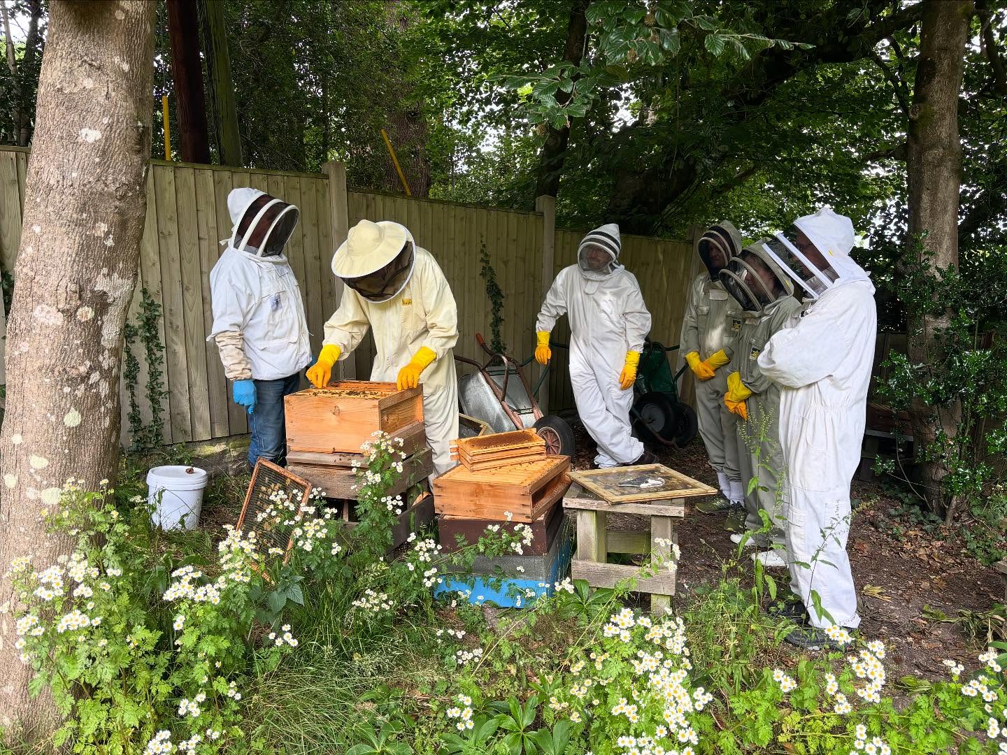 Thank you so much to everyone who came on our Bee Experience Day today. We were very fortunate that the weather was a little cooler. Now a little break to allow the hives to build up, restock and prepare for the next few weeks of events. Love our bees 🐝🐝🐝🐝