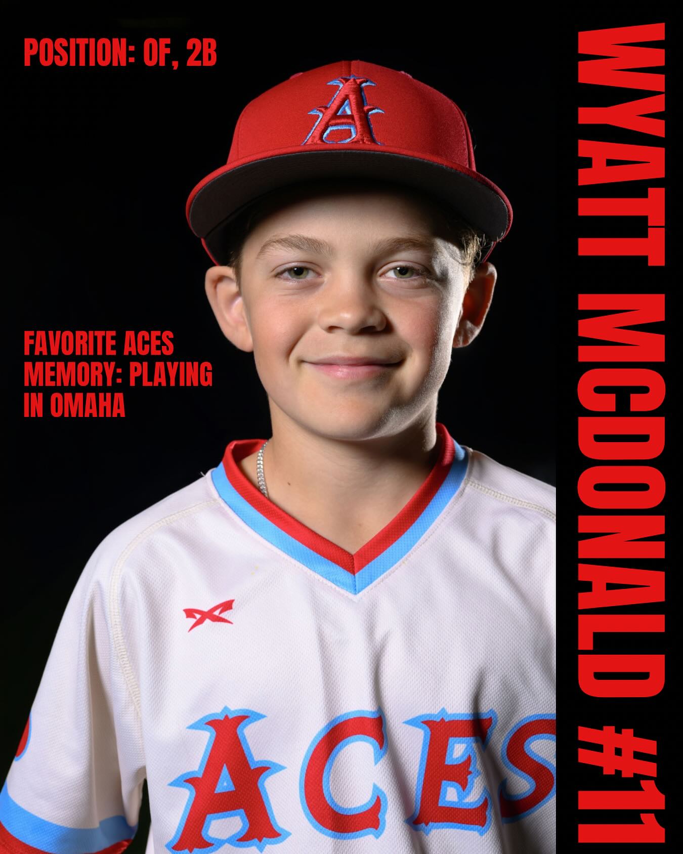Wyatt, is yet another multi-sport athlete on the Aces and excels on any field he steps onto. This left-handed hitting second baseman is a smart and savvy player, with a deep understanding of the game. His baseball IQ truly shines when he’s on the field. He has the ability to play in the outfield as well, providing a steady glove wherever he lines up. As a contact-oriented hitter, Wyatt is most effective when he goes the other way, often driving doubles into the gap. A dedicated student of the game, he’s always looking to improve his craft which is a coach’s dream. The Aces are excited to watch him perform in Cooperstown, NY, and we wish him the best of luck! #CountdownToCooperstown #TeamSpotlight
#12UBaseball #SupportOurTeam #acesbaseballclub