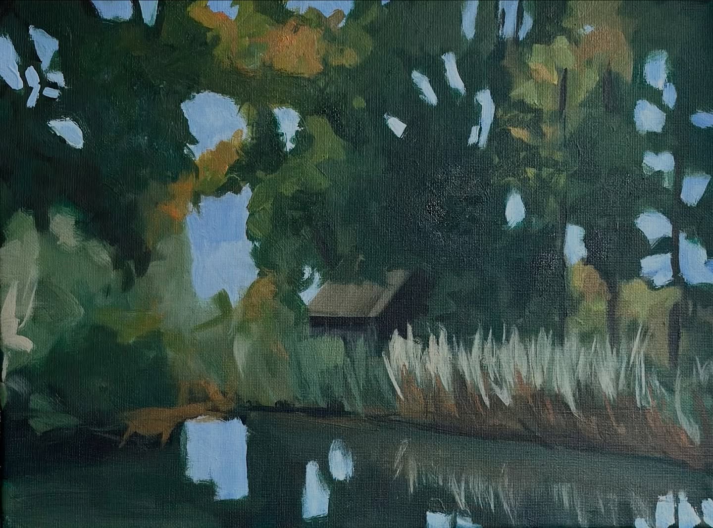 Carving out sky holes. Another study after Jozef van Ruyssevelt as part of our final landscape assignment @academiearendonk.
De Zwarte Keet - Acrylics on canvas - 24x30 cm
#artstudent #landscapepainting #skyholes #shapes