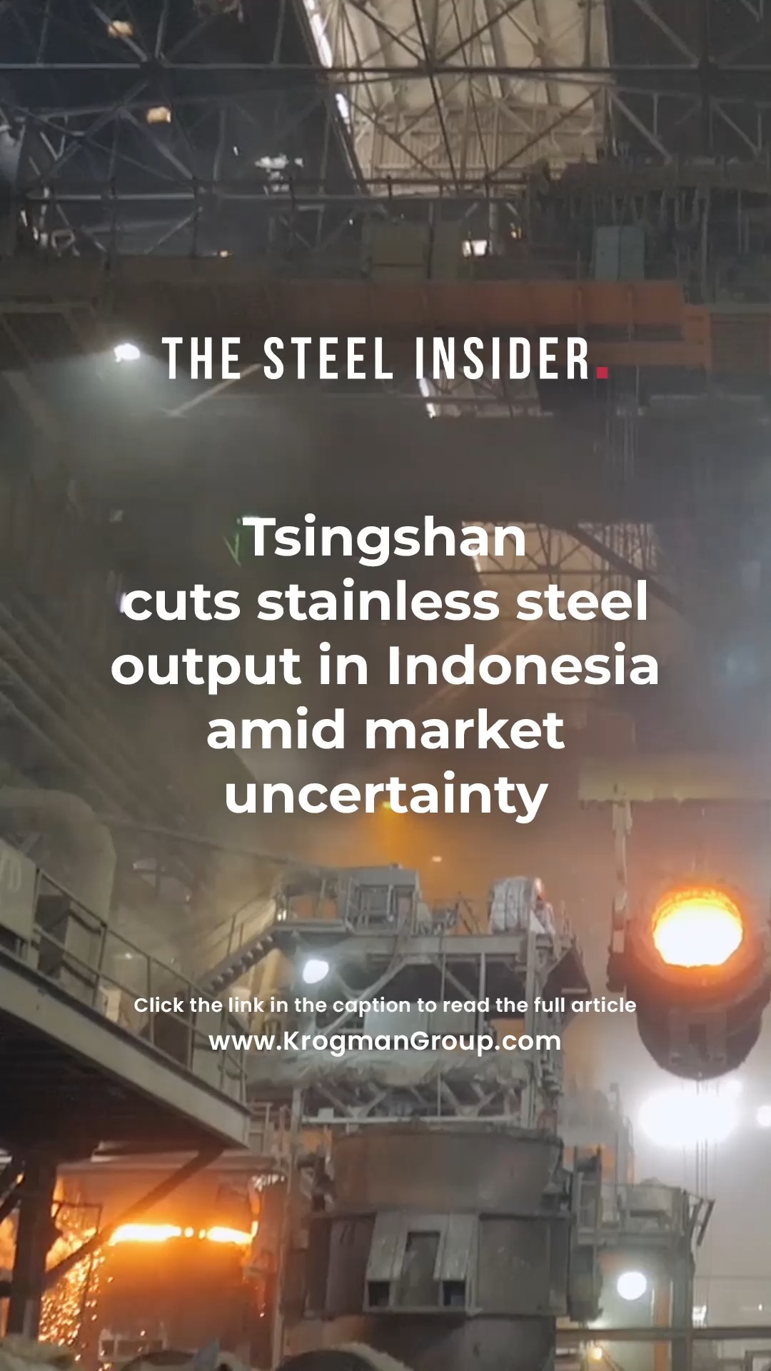 The Steel Insider — Tsingshan cuts stainless steel output in Indonesia amid market uncertainty
China’s Tsingshan Holding Group, the world’s largest stainless steel producer, has reportedly suspended part of its stainless steel production at the Morowali Industrial Park in Sulawesi, Indonesia.
According to sources, the production lines were halted in May for maintenance, with no set timeline for resumption.
Click the link in our bio to read the full article from Yieh Corp.
Follow us for more updates on the stainless steel industry!
#TheSteelInsider #IndustryUpdates #Tsingshan #China #Morowali #Indonesia #StainlessSteel