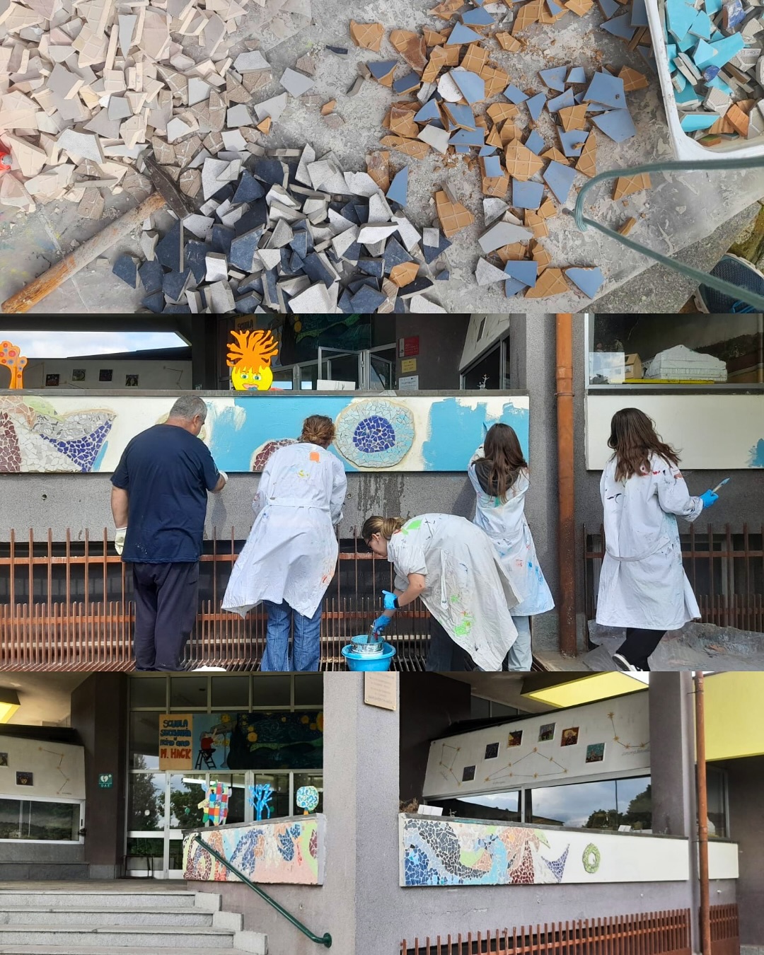 La scorsa settimana é stato inaugurato il mosaico dell’ingresso della scuola media Margherita Hack.
Abbiamo lavorato insieme ai ragazzi della scuola media per mesi - diretti dalla prof.ssa Serena - e oggi l’ ingresso dell’istituto é più colorato e accogliente🎨
Felicissimi di aver partecipato a questo bel progetto!
🩵
#associazioneprogettodavide #odv #scuola