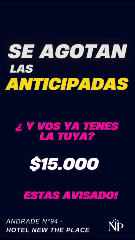 📅 20 de junio | 21 hs
⚡ Una noche, una sola oportunidad de volver a brillar como en los 80.
Luces, colores, ritmo y diversión asegurada desde el primer minuto.
🎶 DJ en vivo con todos los hits ochentosos
🍕 Cena incluida con pizza libre
🎭 Sorteos, desafíos, ¡y premios al mejor look retro!
💃 Pista de baile encendida, ambiente temático, y el mejor plan para cortar la rutina.
✨ Por solo $15.000 vivís una noche completa de fiesta, cena, show y recuerdos inolvidables.
📍 En el corazón de San Bernardo : Hotel New The Place – Andrade 94, esquina Chiozza.
🔥 Animate a romper la pista. Vení con tu mejor onda y sumate a la fiesta más esperada del año.
Vas a bailar, reír, compartir y gritar:
“¡Qué noche ochentosa, por favor!”
🚨 Las entradas vuelan. No te quedes afuera.
📲 Guardá tu anticipada YA
📞 WhatsApp: 2257-534637
📸 Instagram: @hotelntheplace