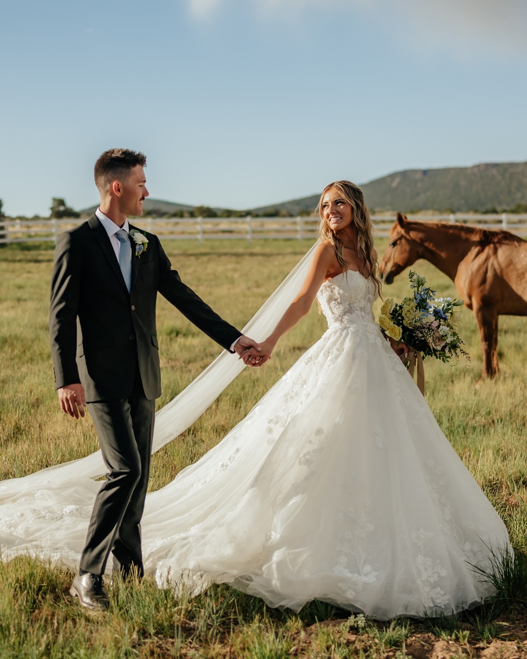 The horse was a paid actor 🐴🤍
Wedding Day for Kyler + Riley