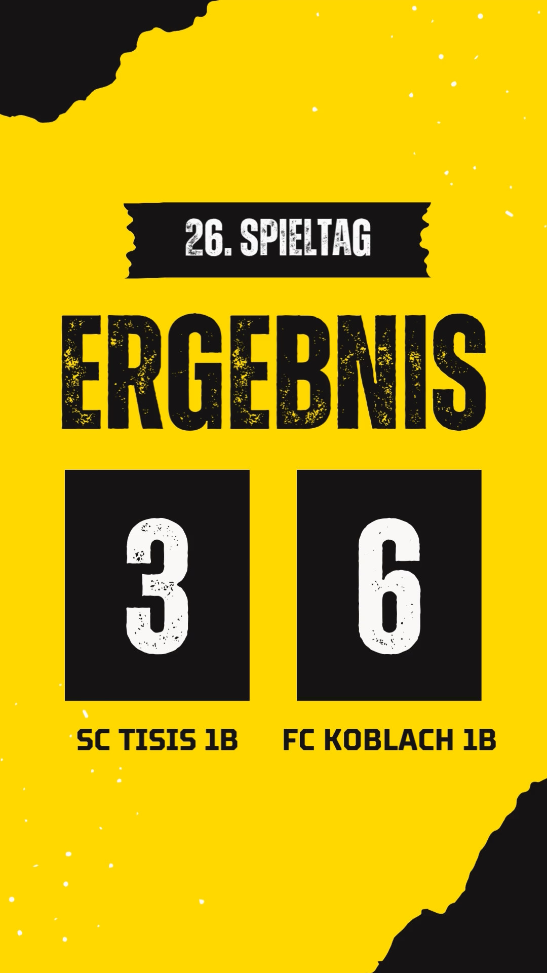 Letztes Saisonspiel endet mit Niederlage ⚽️
Unsere 1B unterliegt im letzten Spiel der Saison dem FC Koblach 1B mit 3:6.
Leider bedeutet das: Kein Aufstieg in dieser Saison.
⚽ Torschützen: Wieske (2x), Brajkovic.
Trotzdem bedanken wir uns bei allen Spielern, Trainern und Fans für euren Einsatz und die Unterstützung!
Jetzt sammeln wir neue Kräfte und dann heißt's wieder #Vollgas in der neuen Saison - hopp, Tisis, hopp! ⚫🟡
#SCTisis #1B #Saisonfinale #Danke #Saisonabschluss
🎵 Anastasia Kir, Pixabay.com