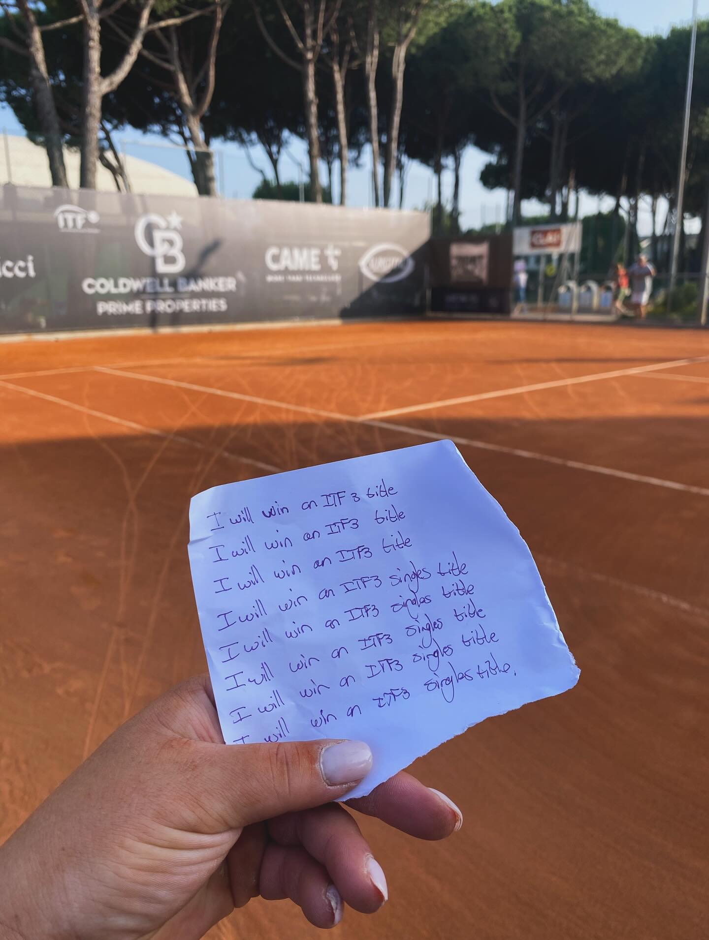 I saw @cocogauff do it!! So I did it, and I won my first ITF3 title !!! #livinginadream #tennis #claimit