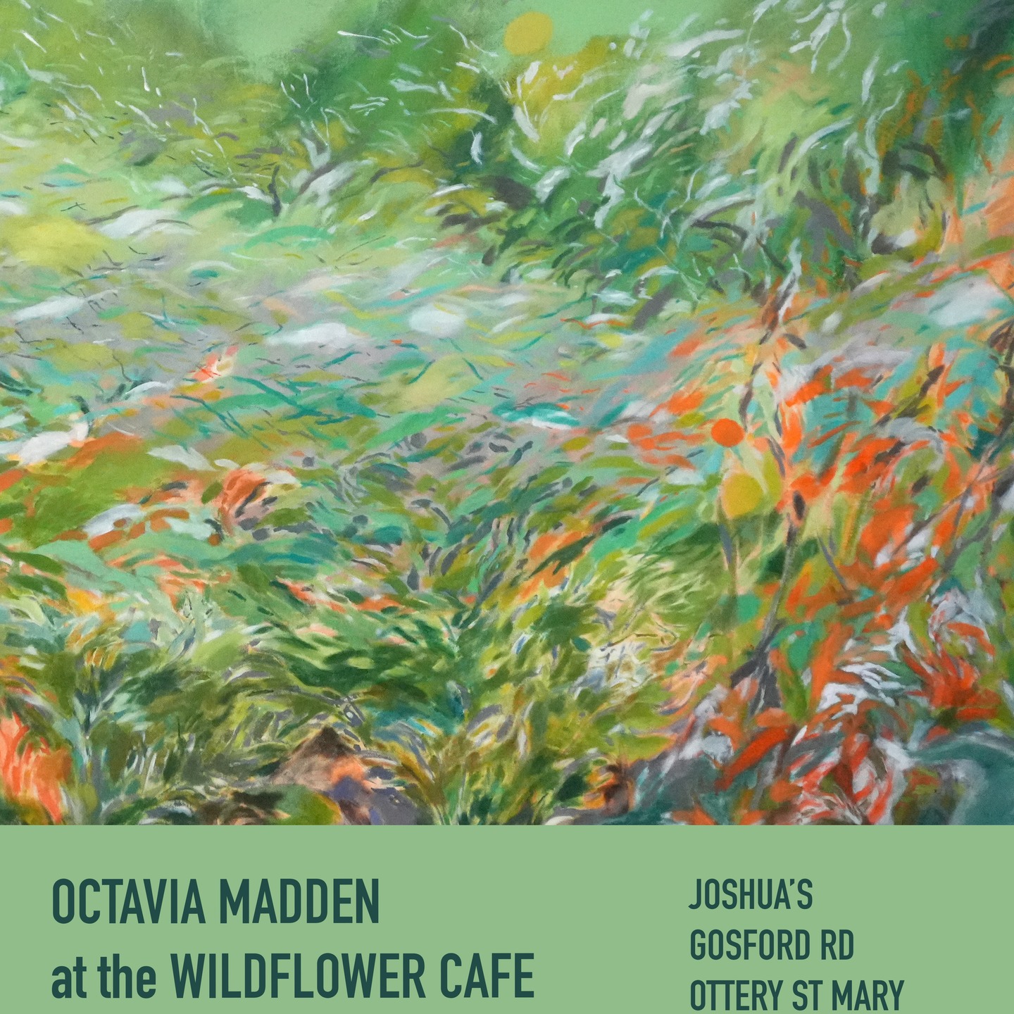 🎨✨ Art in Bloom at The Wildflower Café ✨🎨
We’re thrilled to welcome local artist Octavia Madden to our newly opened Wildflower Café Function Room! From 16–22 June, Octavia will be exhibiting her stunning work—an expressive journey through observation, memory, and abstraction.
Her pieces translate the everyday into vivid landscapes of mark, pattern, colour, and shape—each one a moment felt, remembered, and reimagined.
Don't miss Octavia when you visit Joshua's and the Wildflower Cafe next week. 🌿☕
Free entry | All artworks available for purchase
@octaviahm
#LocalArtist #ArtExhibition #SupportLocalArtists #ArtAndCoffee