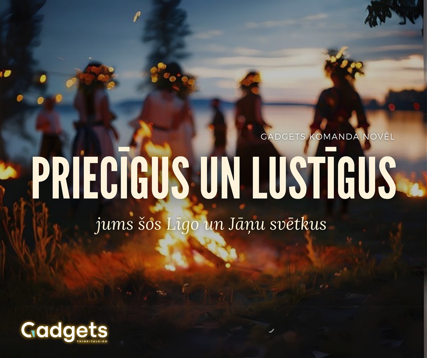 Lai Jāņu nakts ir piepildīta ar dziesmām, smiekliem un ugunskura siltumu!
Novēlam visiem mūsu draugiem un sadarbības partneriem priecīgus, saulainus (vismaz nedaudz) un neaizmirstamus svētkus!