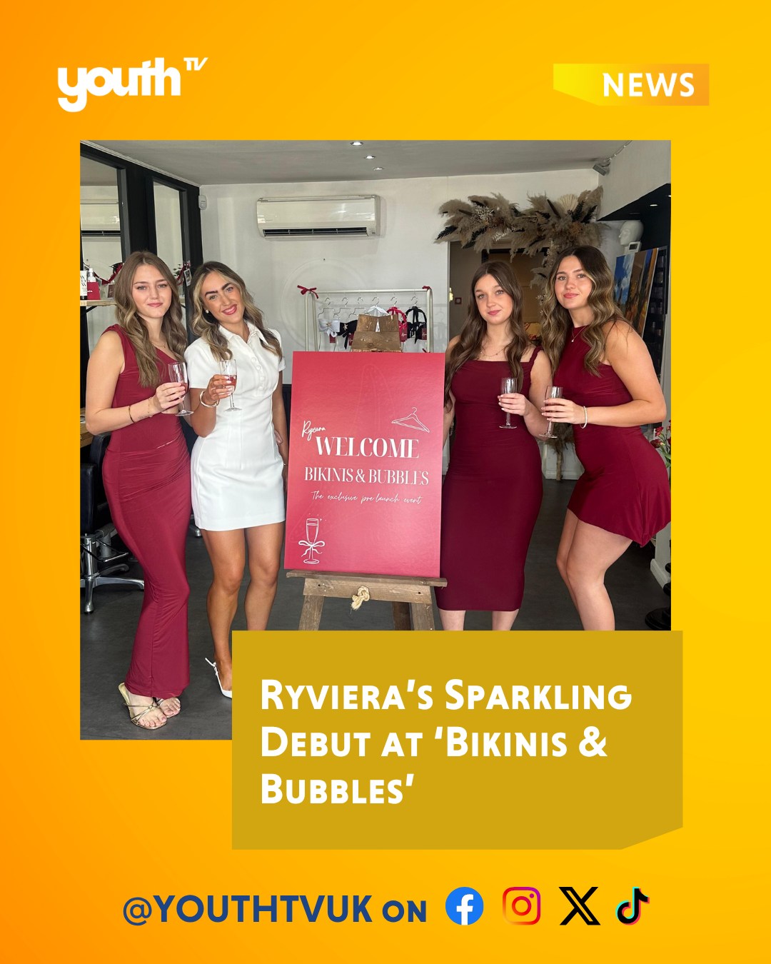 ✨ YouthTV was thrilled to attend Bikinis & Bubbles on June 1st – a sparkling, joy-filled launch created by Matilda Nisbet to debut her swimwear brand, Ryviera 💎👙
As a one-woman founder, designer AND marketer, Matilda brought her full vision to life – from sketches to samples to this unforgettable event 🌊💃
With signature styles, The Pearl and The Starfish, and her signature “Ryviera Red,” it was more than a preview – it was a celebration of women, summer, and self-made success 🥂❤️
💬 Full story in link in bio!
#Ryviera #MatildaNisbet #BikinisAndBubbles #SwimwearLaunch #SummerStyle #BeachChic #FemaleFounder #RunwayToReality #YouthTVEvents