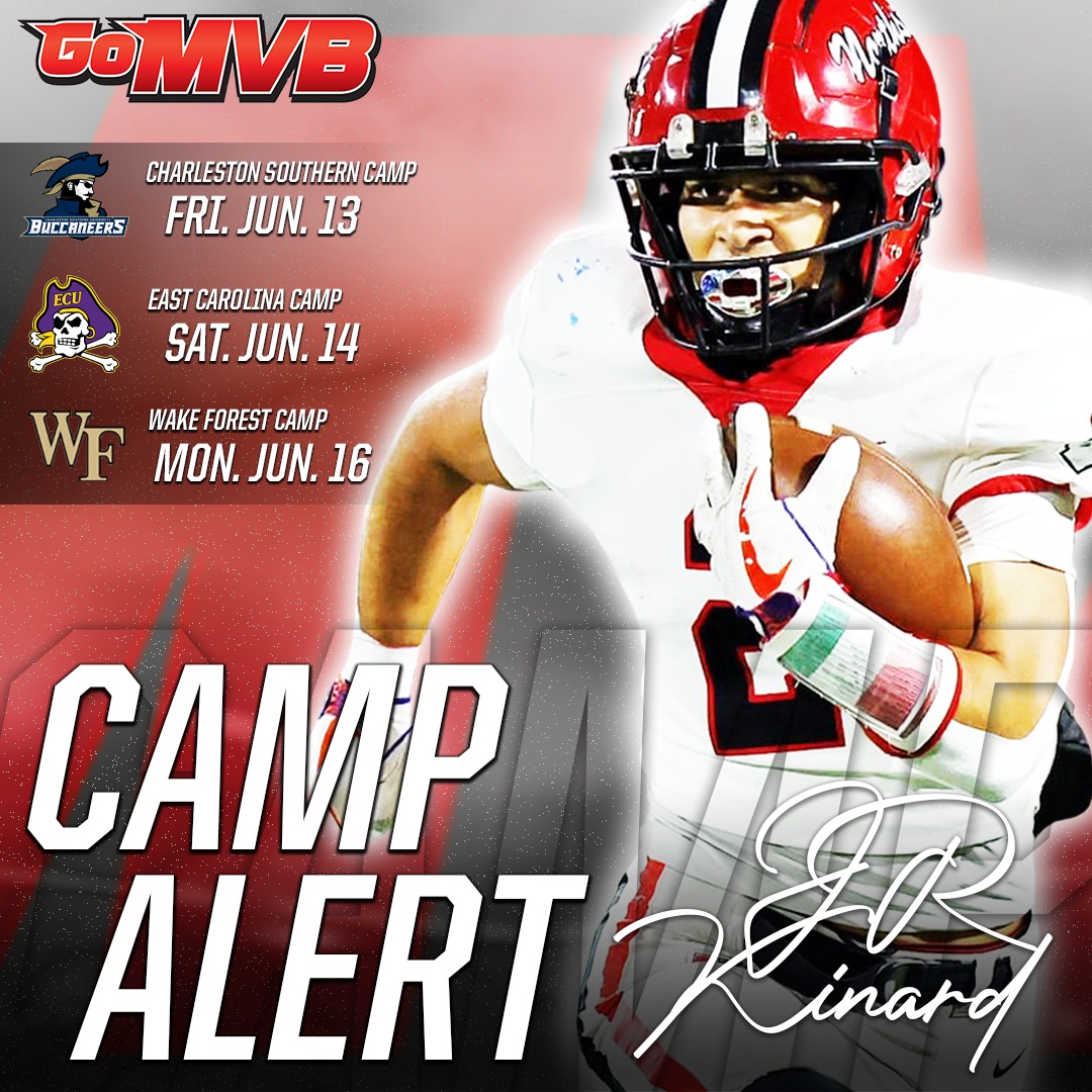 JR Kinard will be attending 3 College Camps this weekend!
'26 RB/SS
Northside Christian, SC
More Info: GoMVB.com/jrkinard
Follow: Twitter.com/jrkinard
#gomvb #hsfootball #athlete #collegefootball #prospect #collegerecruiting
