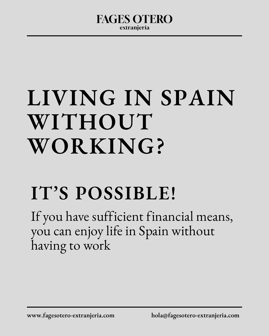 A NON-PROFIT VISA can be your GATEWAY 🚪
This type of visa is designed for foreigners (non-EU) who wish to reside in Spain without carrying out work or professional activities in the country. Ideal for retirees, digital nomads with passive income, or those who simply want to enjoy a season in Europe.
📌 Basic requirements:
✅ Proof of sufficient financial means.
✅ Private health insurance with full coverage in Spain.
✅ Criminal record and health certificate.
✅ No paid activities in Spanish territory.
💡 Important: Although it does not allow you to work in Spain, you can generate income from abroad, such as investments, rents, or remote work with international clients.
Many choose this option as a first step toward a more stable residence in Europe.
🌍 Interested in learning more? Write to us and we’ll analyze your case.
#NonProfitVisa
#Spain
#InternationalMobility
#ResidencyInSpain
#LivingInEurope
#Expats