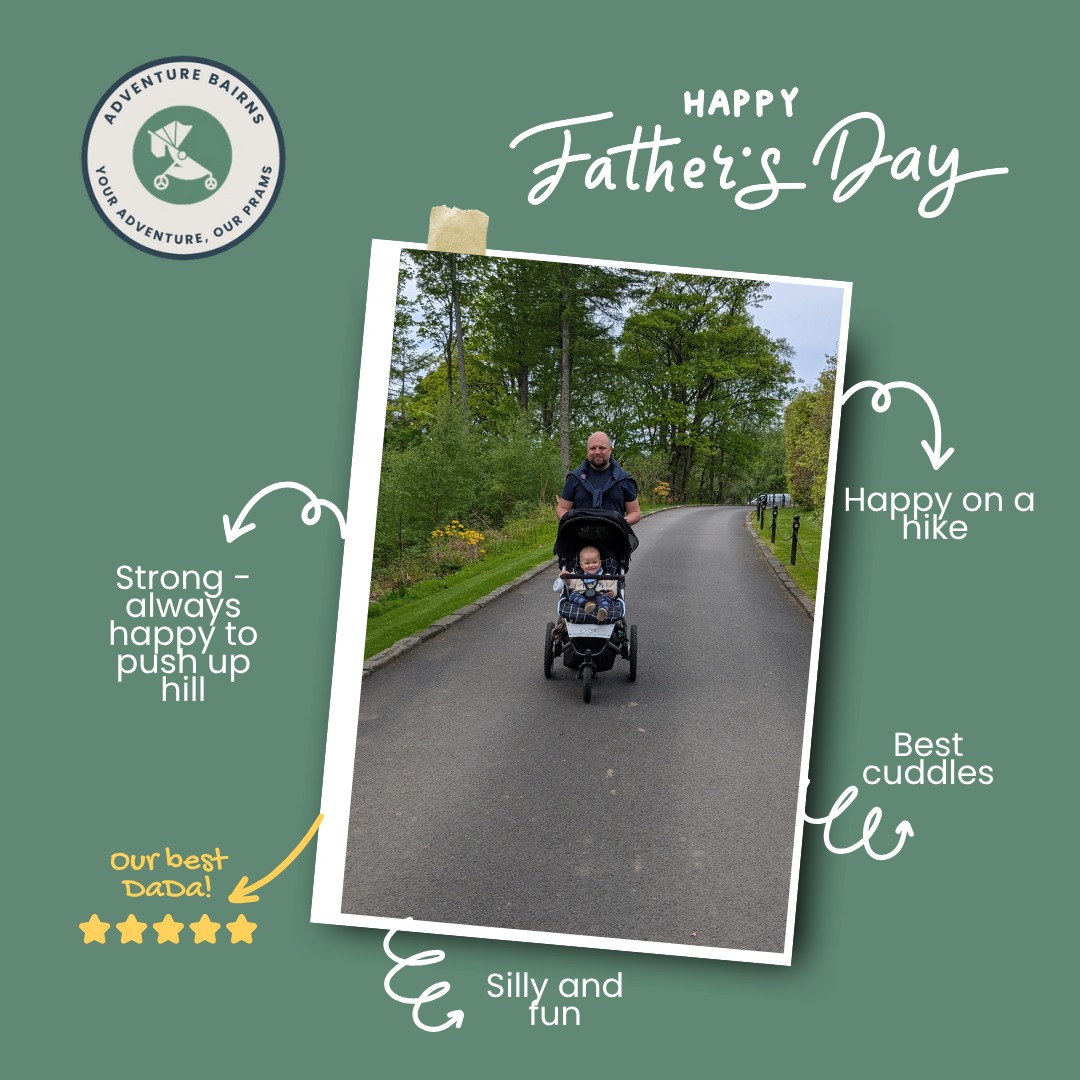 Happy Fathers day to all the Dads!
Here's to all the future adventures with your wee bairns following in your footsteps. 🥰👣