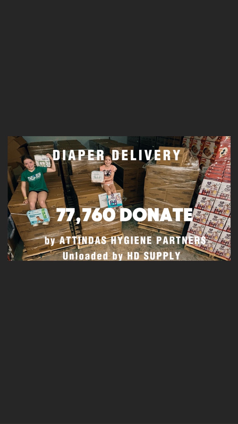 📦 Diaper Delivery Day!
An incredible donation of 77,760 diapers delivered by Attindas Hygiene Partners 💚A partnership since 2013! 💚
⭐️Impacting 3,851 children & families
📣HUGE shoutout
⭐️TEAM HD Supply⭐️
They came through in a pinch to help us unload pallet after pallet. Your support made this delivery possible (and a whole lot faster)! 🙌🎉🫶
⭐️Together- combatting “THE GAP” - to provide diapers to children in need the most ⭐️
Gov’t Assistance programs do not cover diapers - Support your local Diaper Banks - we fill that GAP 👊💪
#diaperbank #diaperneed #giveback #supportlocalbusinesses❤️ #donate #partnerships #attindas #hdsupply #volunteer #communitysupport #cbusdiaperco #forthekids❤️