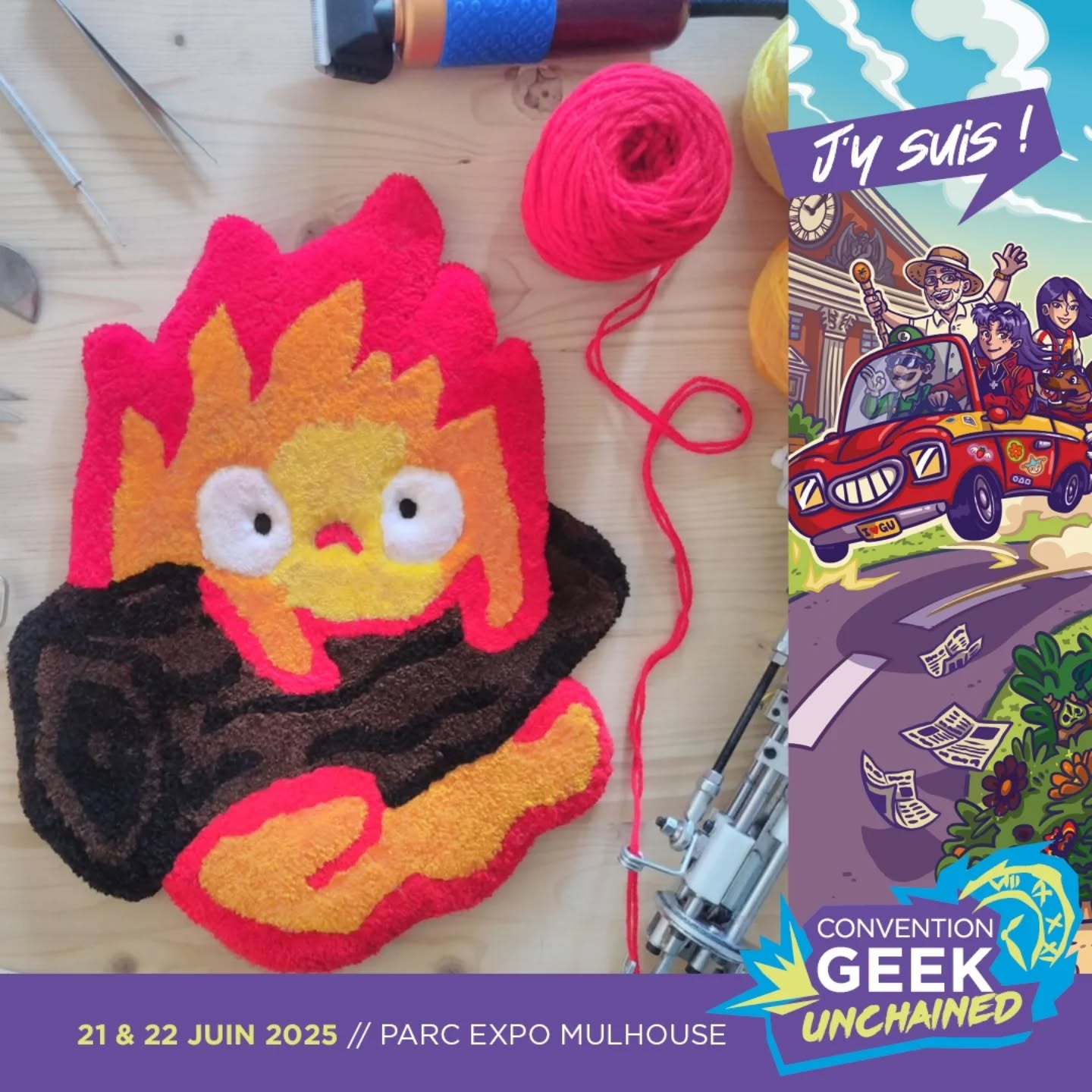 Retrouvez moi les 20 et 21 juin à la @geek.unchained de Mulhouse avec une toute nouvelle collection ! 🔥
Il y en aura pour tous les goûts ! Que des créations faites à la main avec passion, inspirées de mes univers préférés !🧵✂️
#tufting #tuftingart #dmc #mulhouse #handmadewithlove #creationunique #geekunchained #geekculture