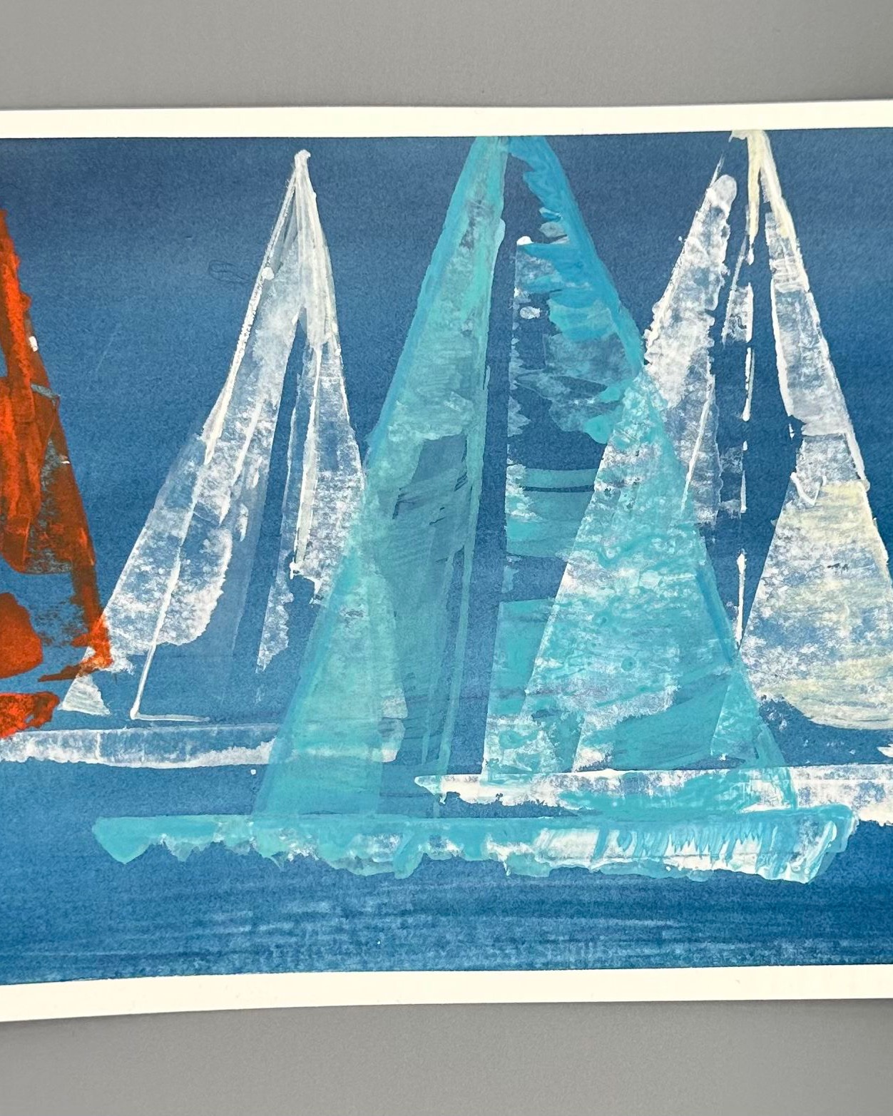 Unframed watercolor sailing pictures. Interested, email jarradesigncincy@gmail.com while our website is being completed. #sailinglife #watercolorpainting #windy #housewarminggift