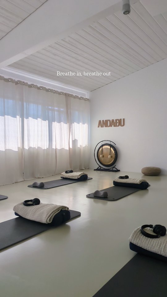The studio is ready to welcome you- Andri leads you into a breathwork session. He uses a microphone that speaks straight into your headset, and plays relaxing music and instruments as he guides you into a deep state of calm.
Finding that calmness, disconnecting from the day to day, and resetting, are important. Bringing the attention inward as opposed to our constant outward state.
The session is gentle, you control the pace.
Breathing sessions are scheduled every day. And you can also join online live via Zoom.
You can read more about it here: andriiceland.com/sessions
#breathwork #iceland #wellness #icelandexplore #visiticeland #health #BreathworkSession #BreathworkJourney #MindfulBreathing #Mindfulness #Meditation #Wellness #WellBeing #StudioVibes #CalmSpaces #RelaxingReels #SerenityNow #AmbientVibes #SoundHealing #BreathAndSound