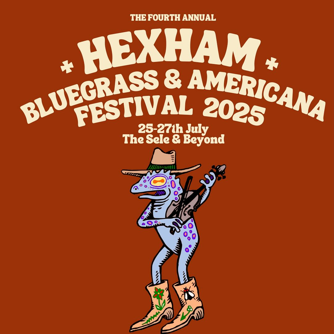 We’ve put together a stunning lineup for this year’s festival! With live music in the park throughout the Saturday and Sunday completely free of charge to you wonderful people! Fringe Events will commence on the Friday night around town including the Hoe-Down Ceilidh (see bio for details) and also we’re very happy to announce there’ll be some incredible free entry workshops throughout the weekend too, hosted by some of the wonderful performers and musicians we have visiting Hexham for the festival!! We can’t wait, and I bet you can’t either!!
Artwork by Phoebe Stephenson