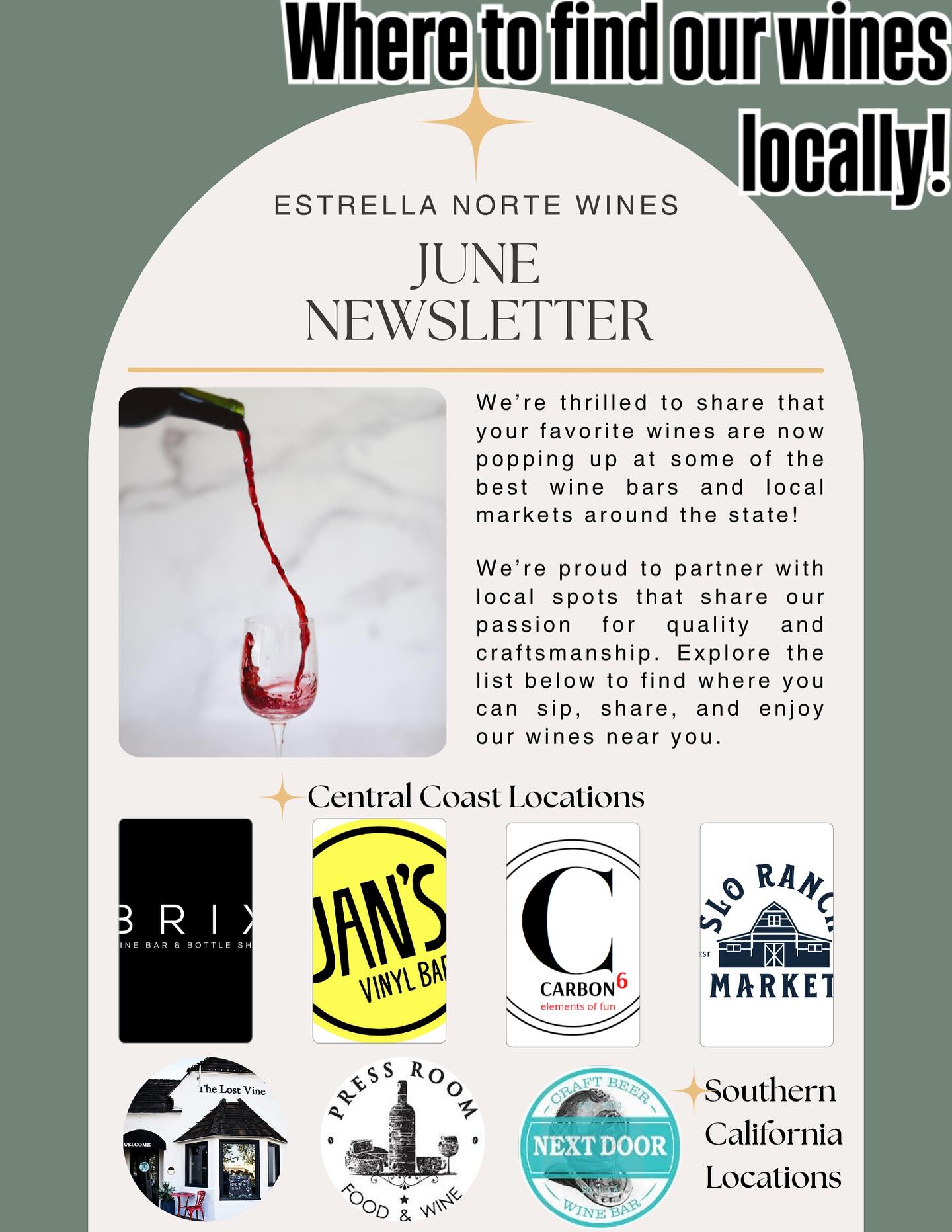 From our cellar to your glass! 🥂🍷 Our wines are popping up all over central coast and Southern California, and we’re thrilled to announce it! Looking for go-to wines to bring to a summer dinner party? We got you! #pasowine #smallbatchwine #summerwine #winemakerslife