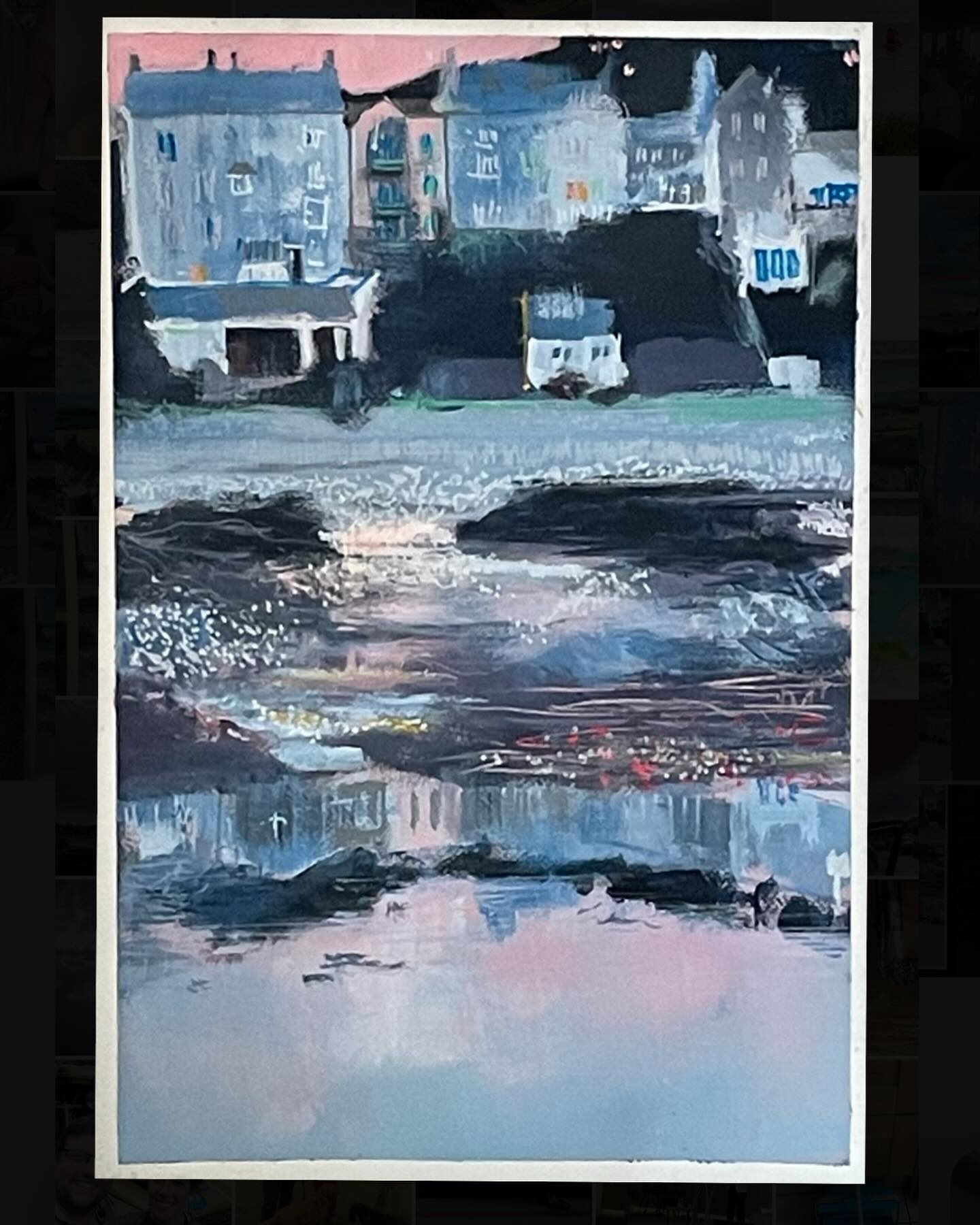‘At dusk’
Isle of Man
June 2025
Acrylics on Watercolour paper
Special moment -standing quietly and noticing two small lights in the windows, and the glistening reflections on the muddy harbour banks at low tide.
Not wanting to go home… the stillness and quiet was breathtaking x
#portstmaryisleofman
#harbourlights
#isleofman
#dusk
#harbourpainting
#expressivearts
#artistsofinstagram
#harbourbanks
#reflections
#rosmansfieldart