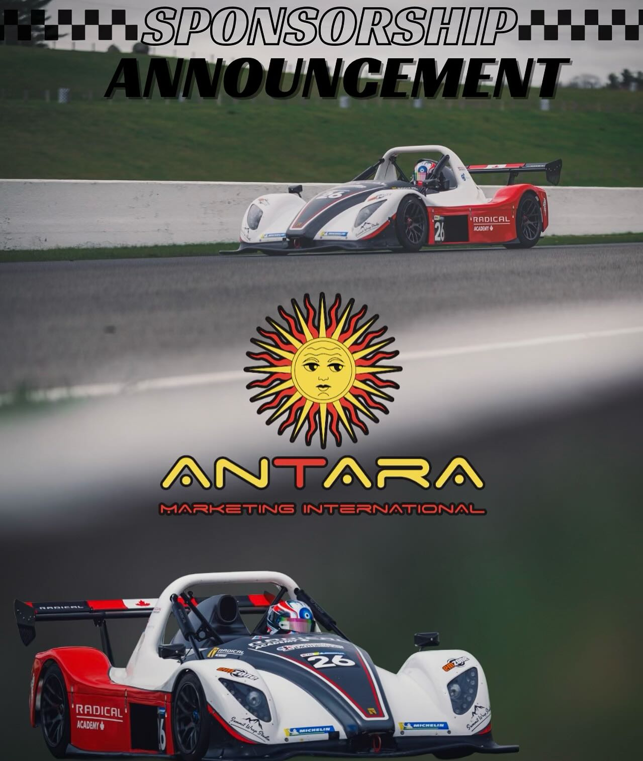 📢 Sponsorship Announcement @antaramarketing 🤩
I’m are thrilled to announce my partnership with Antara Marketing, the go-to experts for all your branding needs! From racing suits to promotional materials, Antara Marketing is dedicated to elevating your brand to new heights. Whether you need eye-catching racing suits, cool water bottles, stylish backpacks, or even branded umbrellas, Marcelo and his talented team have got you covered! 💪🏻
With their creative designs and attention to detail, Antara Marketing is committed to helping you stand out and look great 👌🏻 Join me in welcoming Antara Marketing as my sponsor, and let’s gear up for an exciting journey ahead!
For inquiries and to learn more about how Antara Marketing can enhance your brand, visit their website www.antaracanada.ca or reach out directly to Marcelo @marceloalbarracinsarmiento 😎
Poster made by @lilyclaraphotography DM her if you need any content, posters or marketing management 💁🏻♀️
@marceloalbarracinsarmiento
@reactforge
@satoshi_takano
#UtilityAdvocates
@metissia.accounting
@relax.pools.and.spas
@radicalcanada
@radicalacademycan
@radical_motorsport
@felmotorsports
@emzoneproducts
@wimcanada
@summitwrapstudio
@marceloalbarracinsarmiento
@tgctsupport
#RadicalCanada #RadicalAcademy #FELMotorsports #Emzone #RadicalCupCanada #AntaraMarketingInternational #DemiChalkias